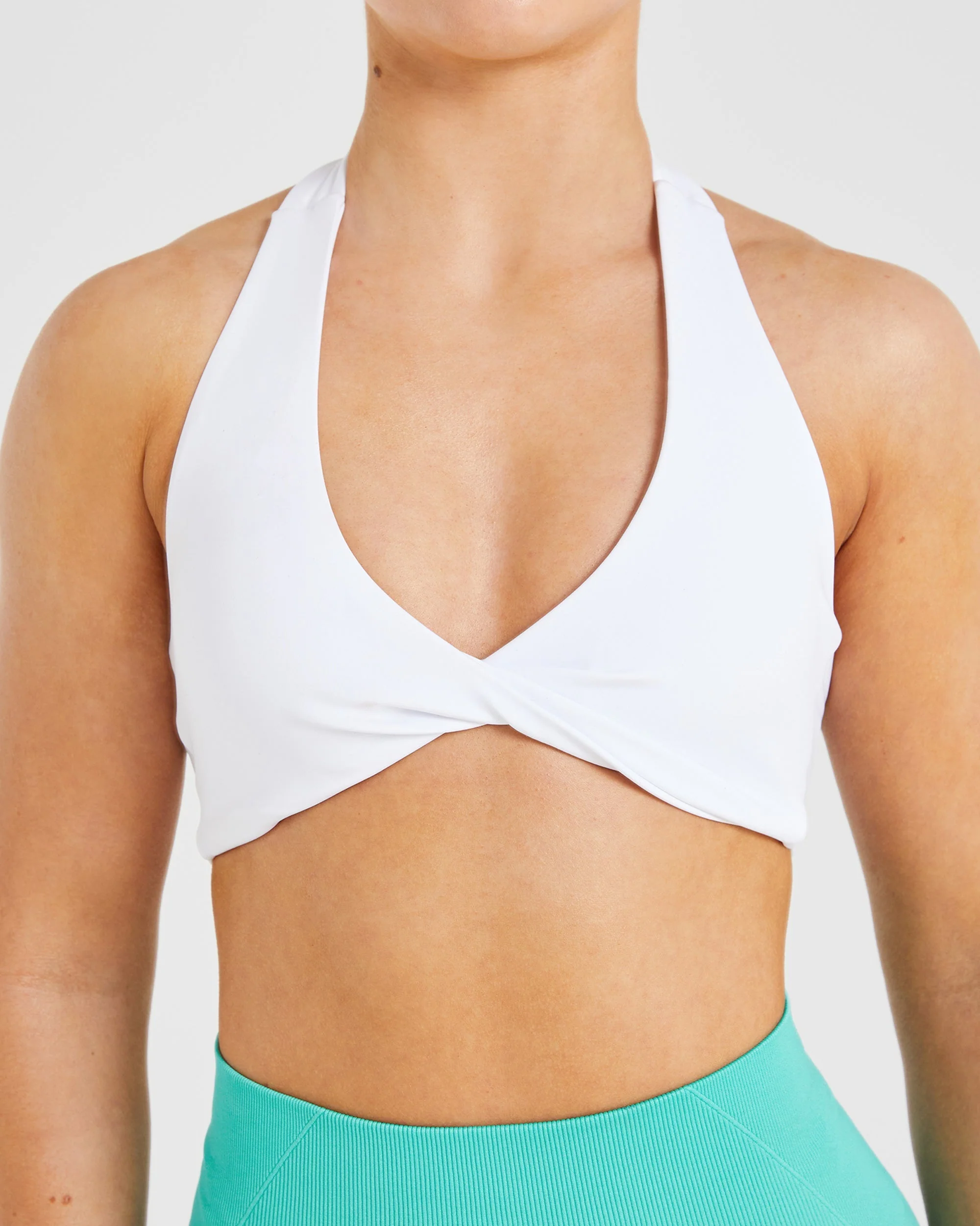 Essential Halterneck Sports Bra - White - Image 5
