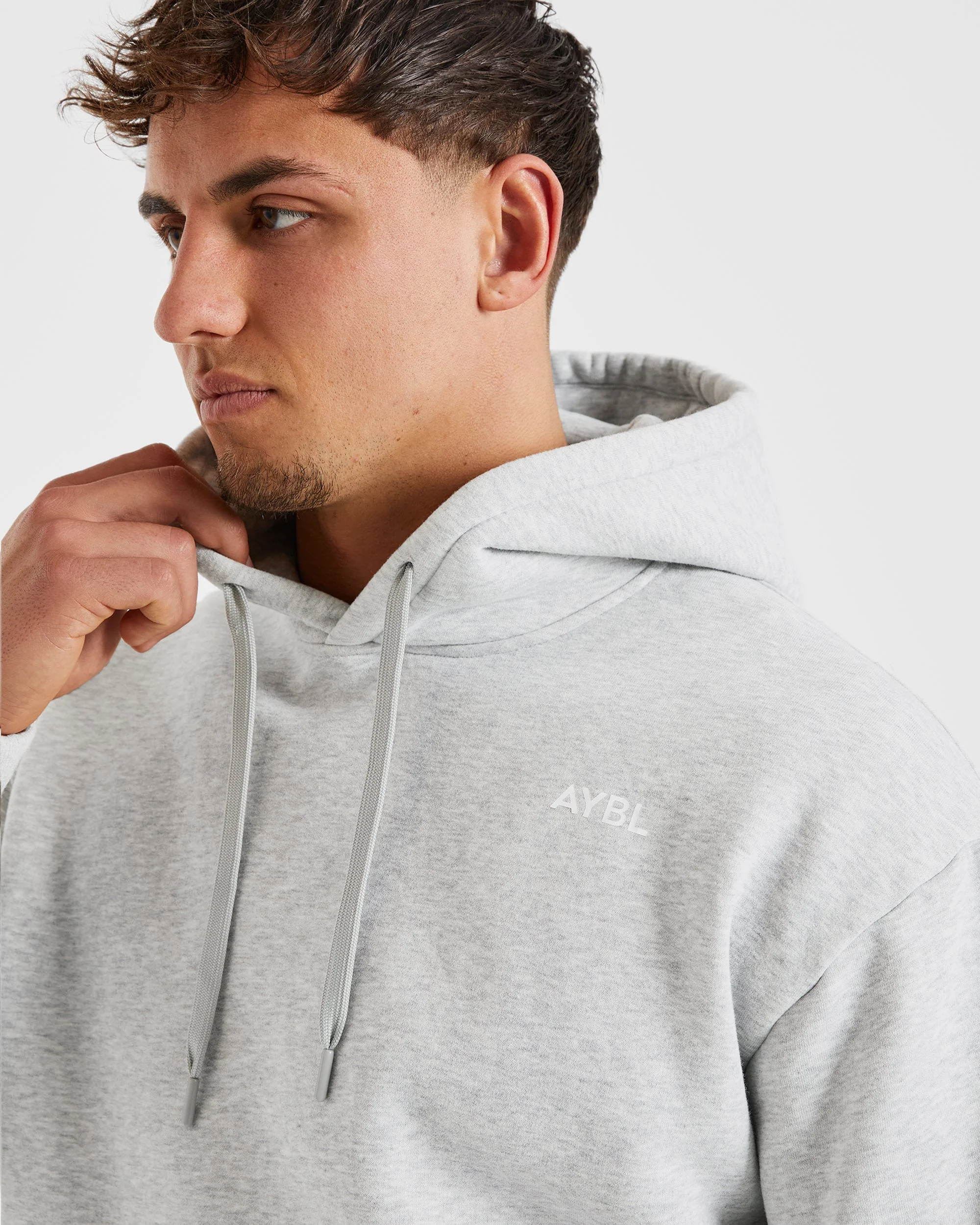Essential Hoodie - Grey Marl - Image 5