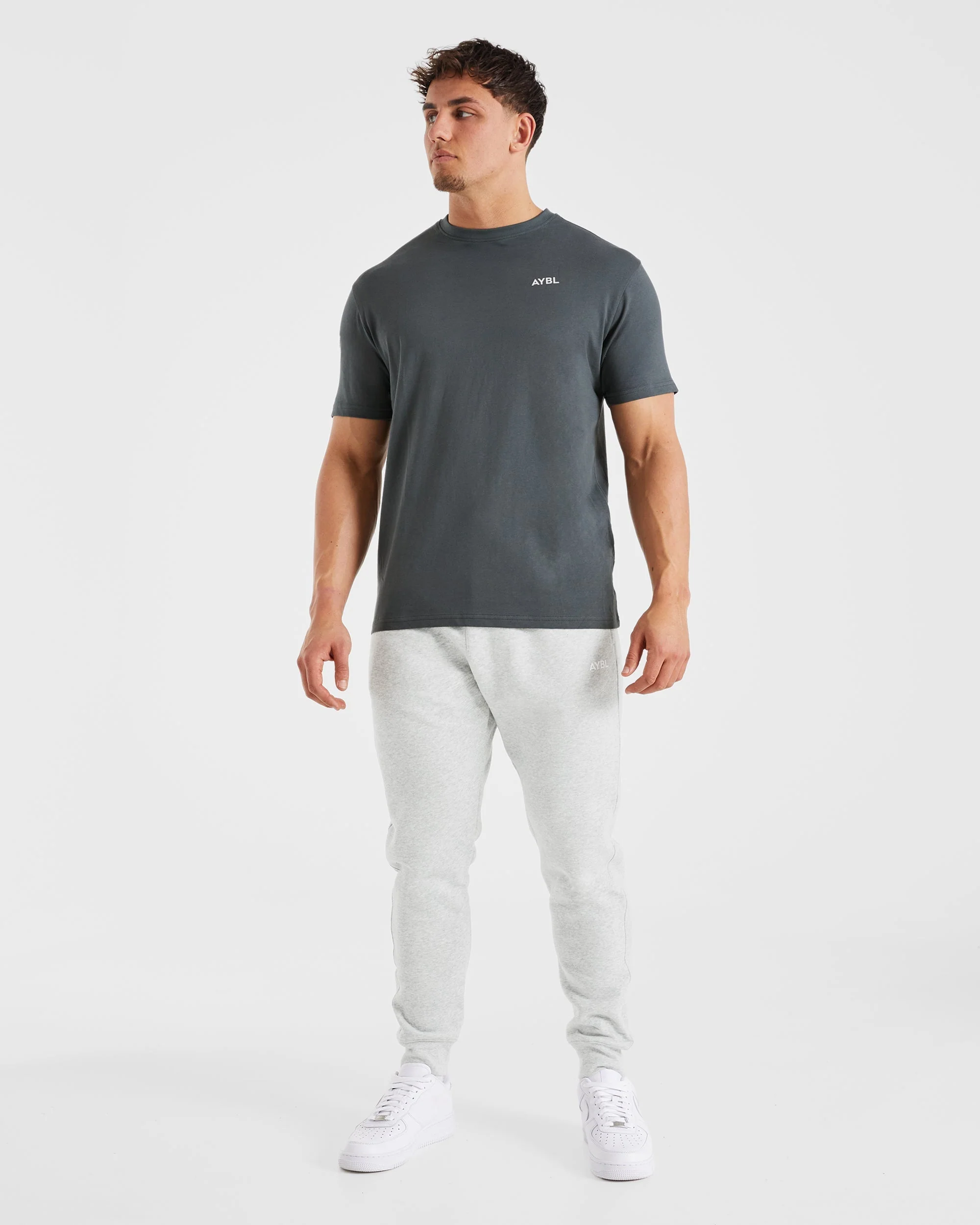 Essential Joggers - Grey Marl - Image 3