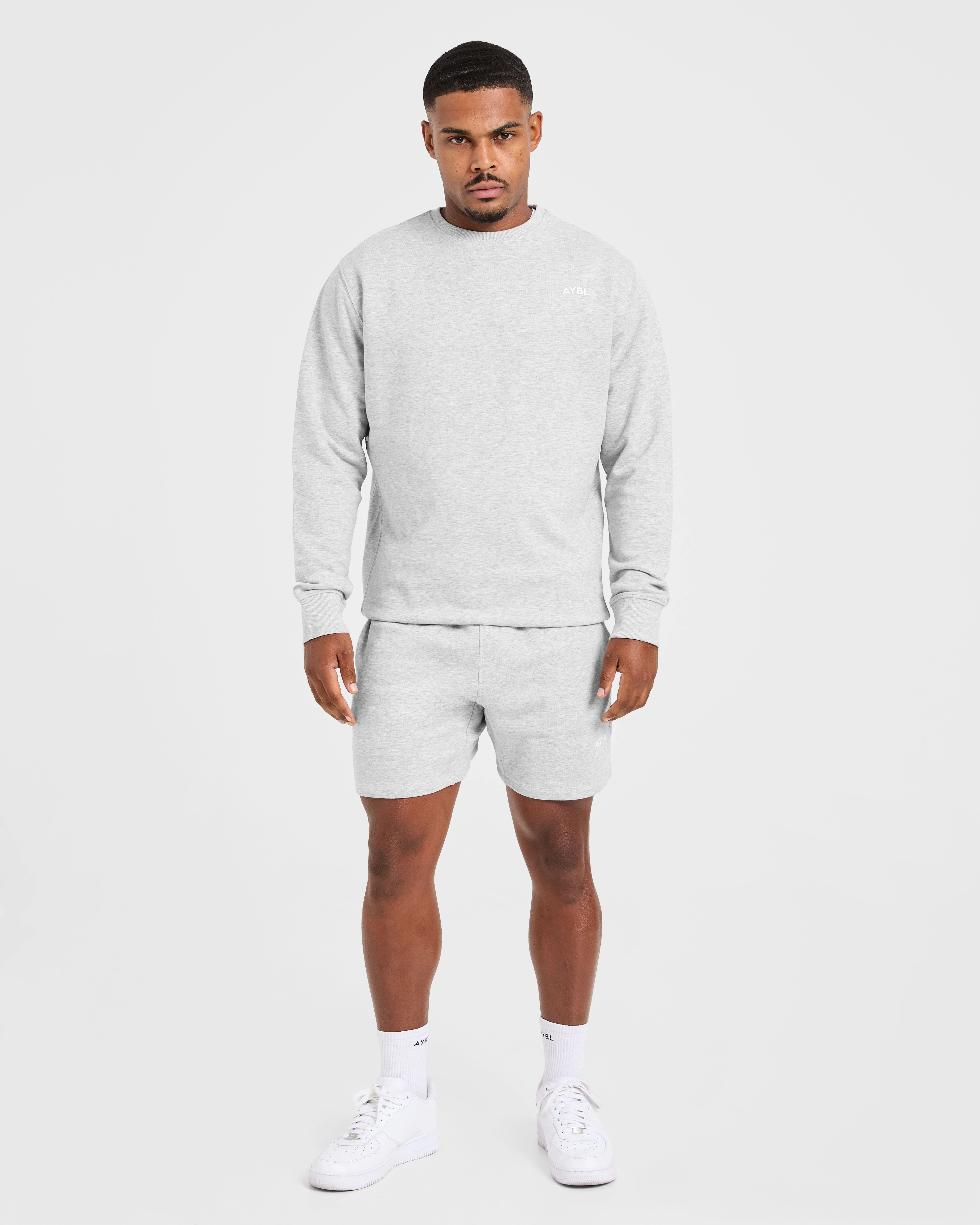 Essential Lightweight 5" Shorts - Grey Marl - Image 3