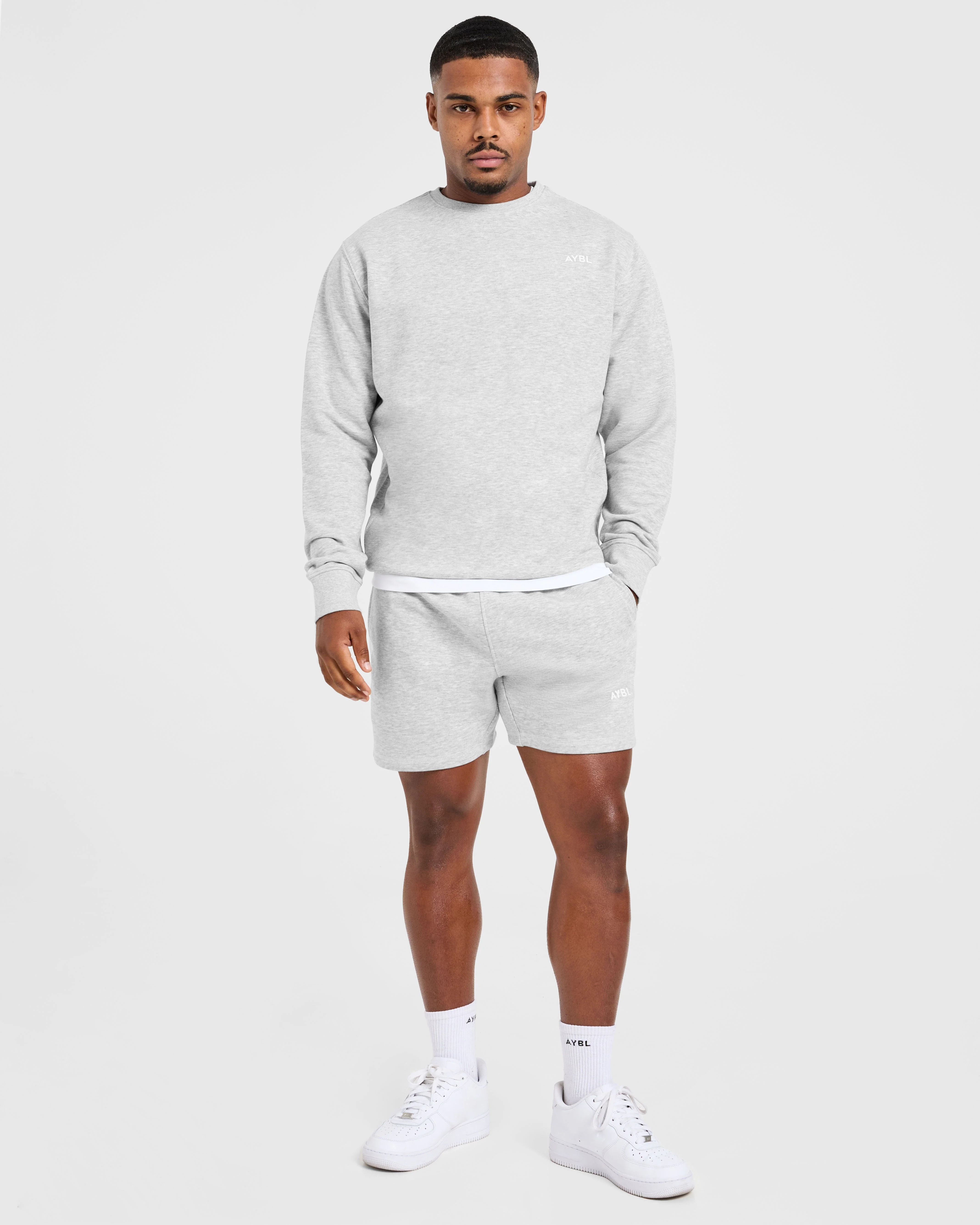 Essential Lightweight 5" Shorts - Grey Marl - Image 7