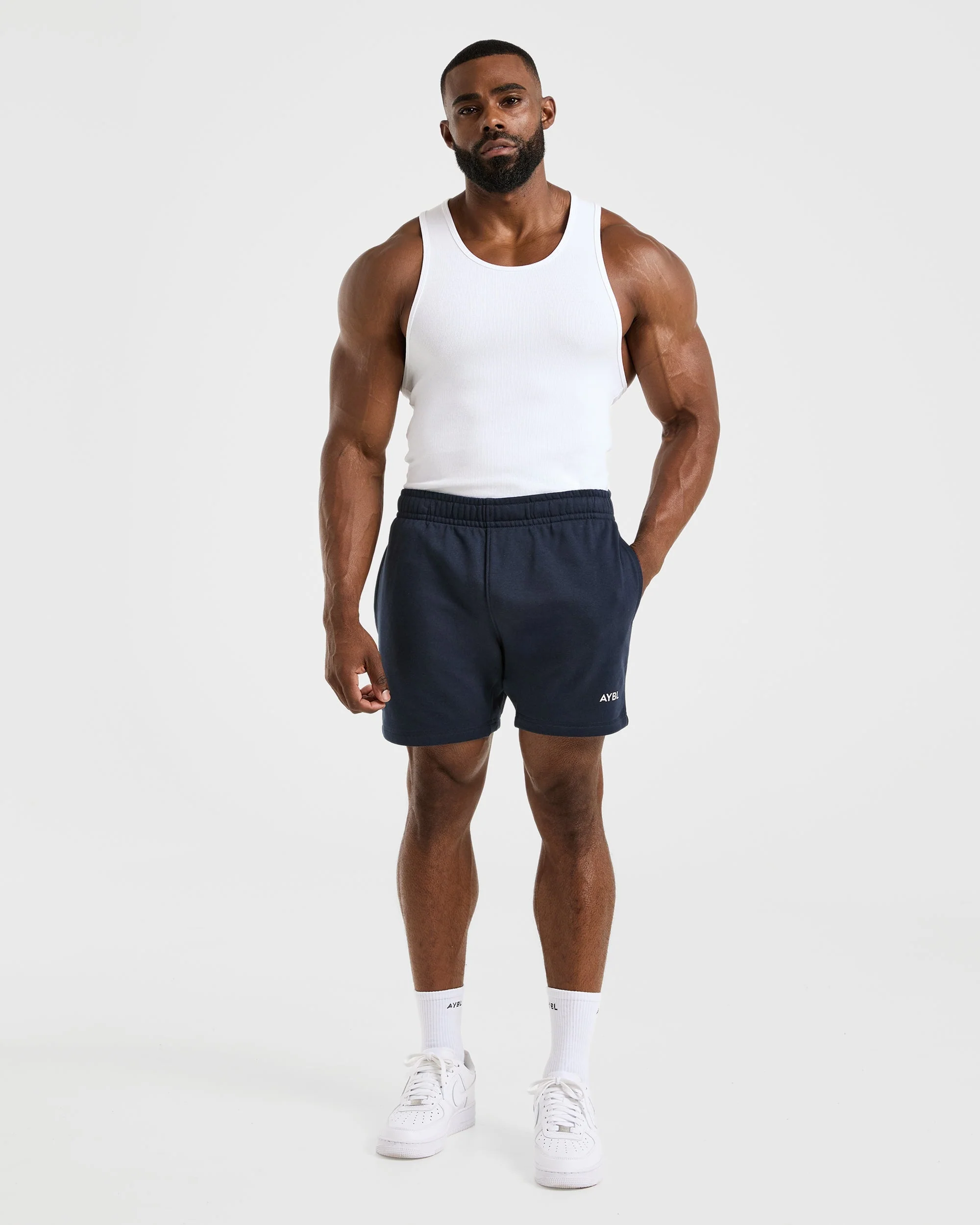 Essential Lightweight 5" Shorts - Navy - Image 3