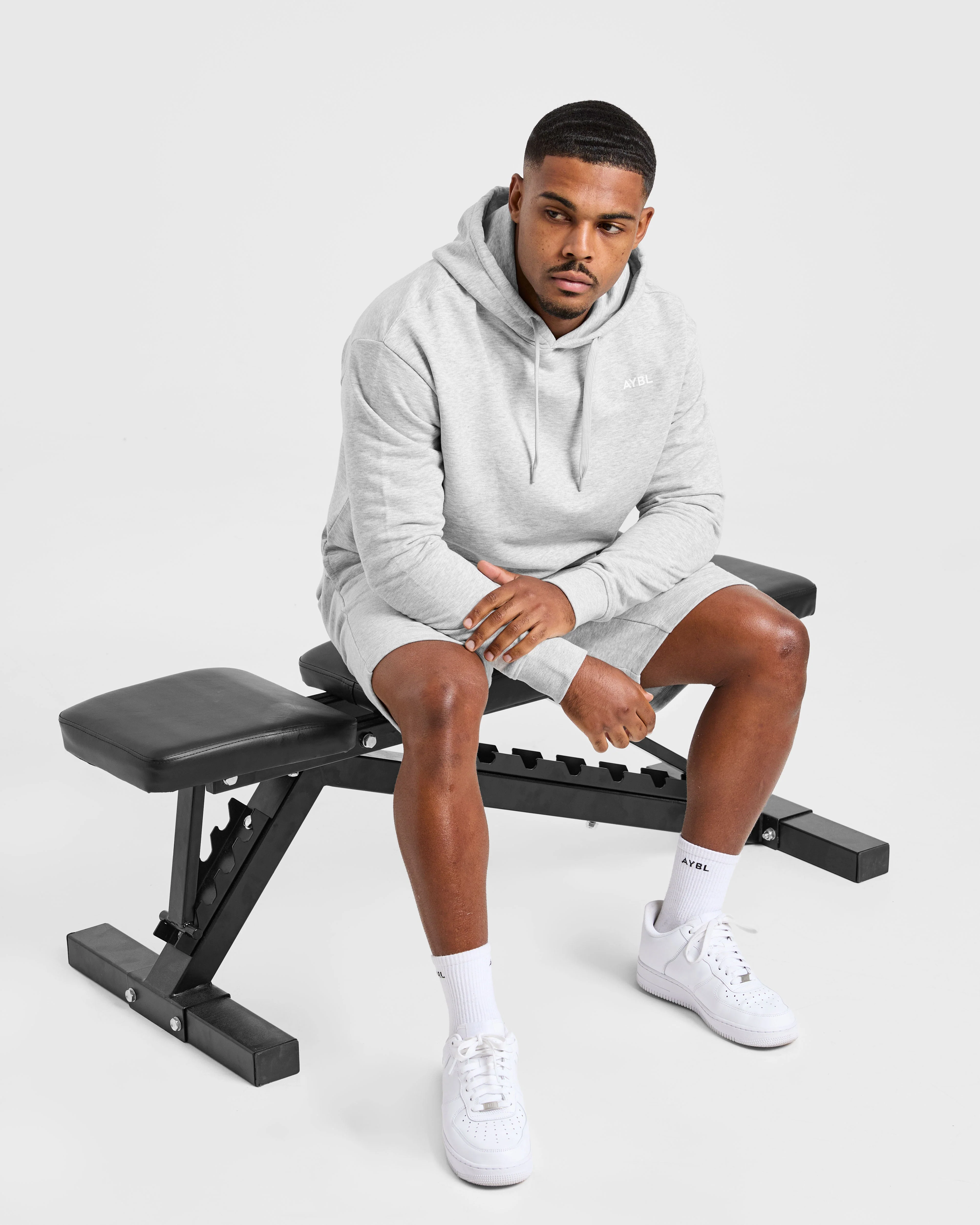 Essential Lightweight 7" Shorts - Grey Marl - Image 7