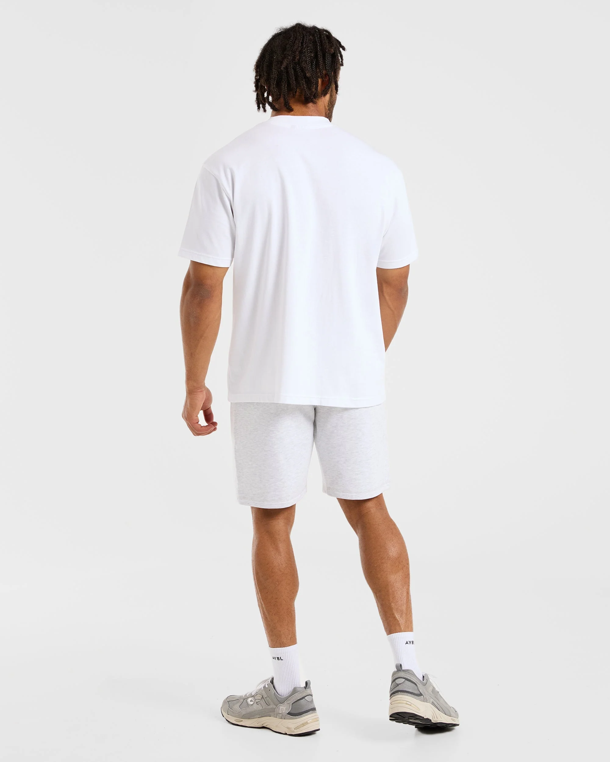 Essential Lightweight 7" Shorts - Grey Marl - Image 4