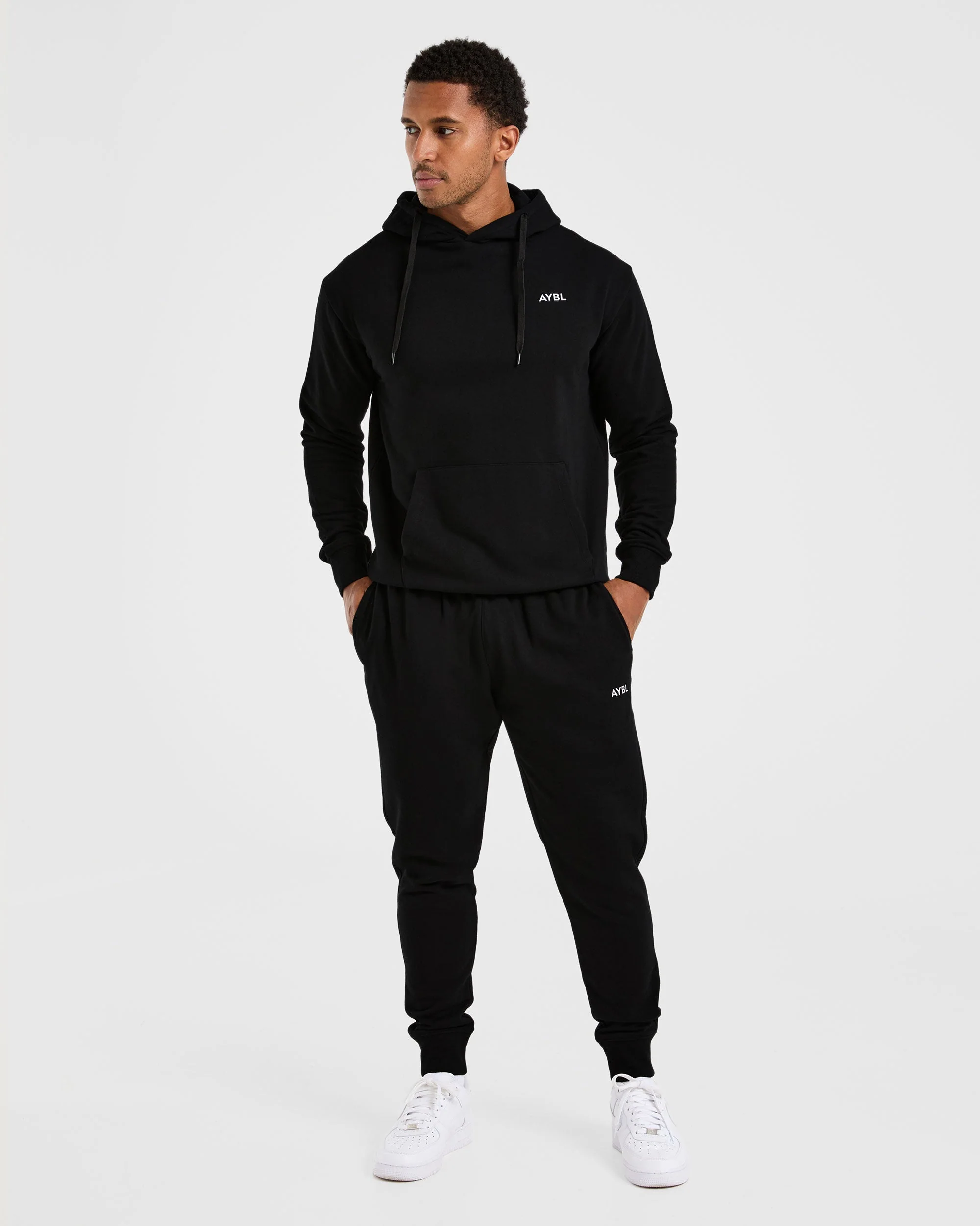 Essential Lightweight Hoodie - Black - Image 3