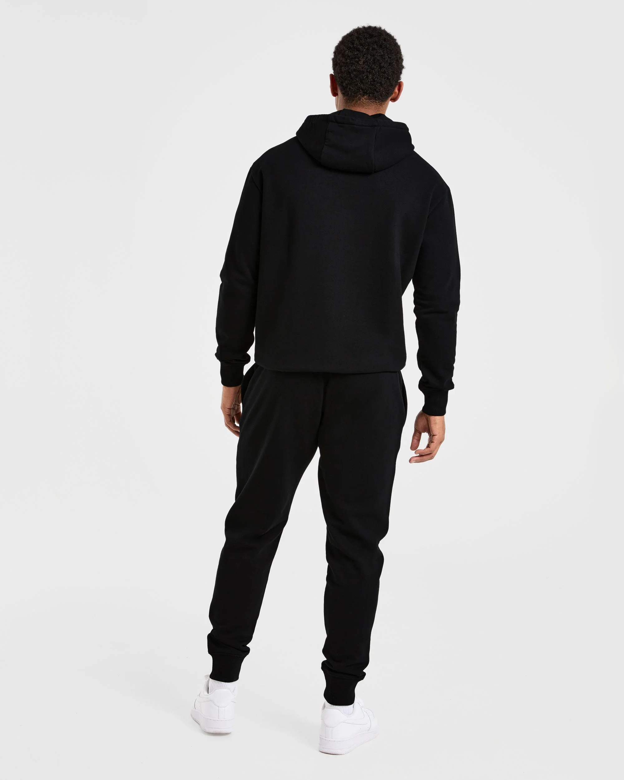 Essential Lightweight Hoodie - Black - Image 4