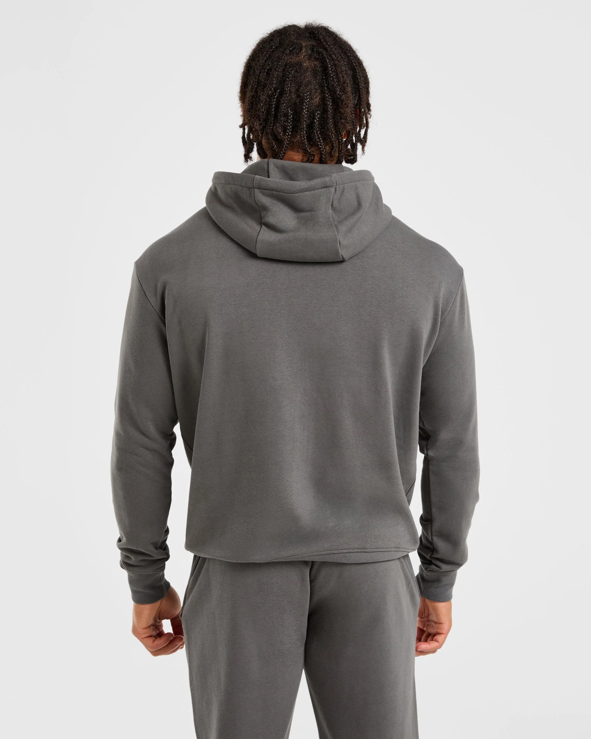Essential Lightweight Hoodie - Charcoal - Image 2