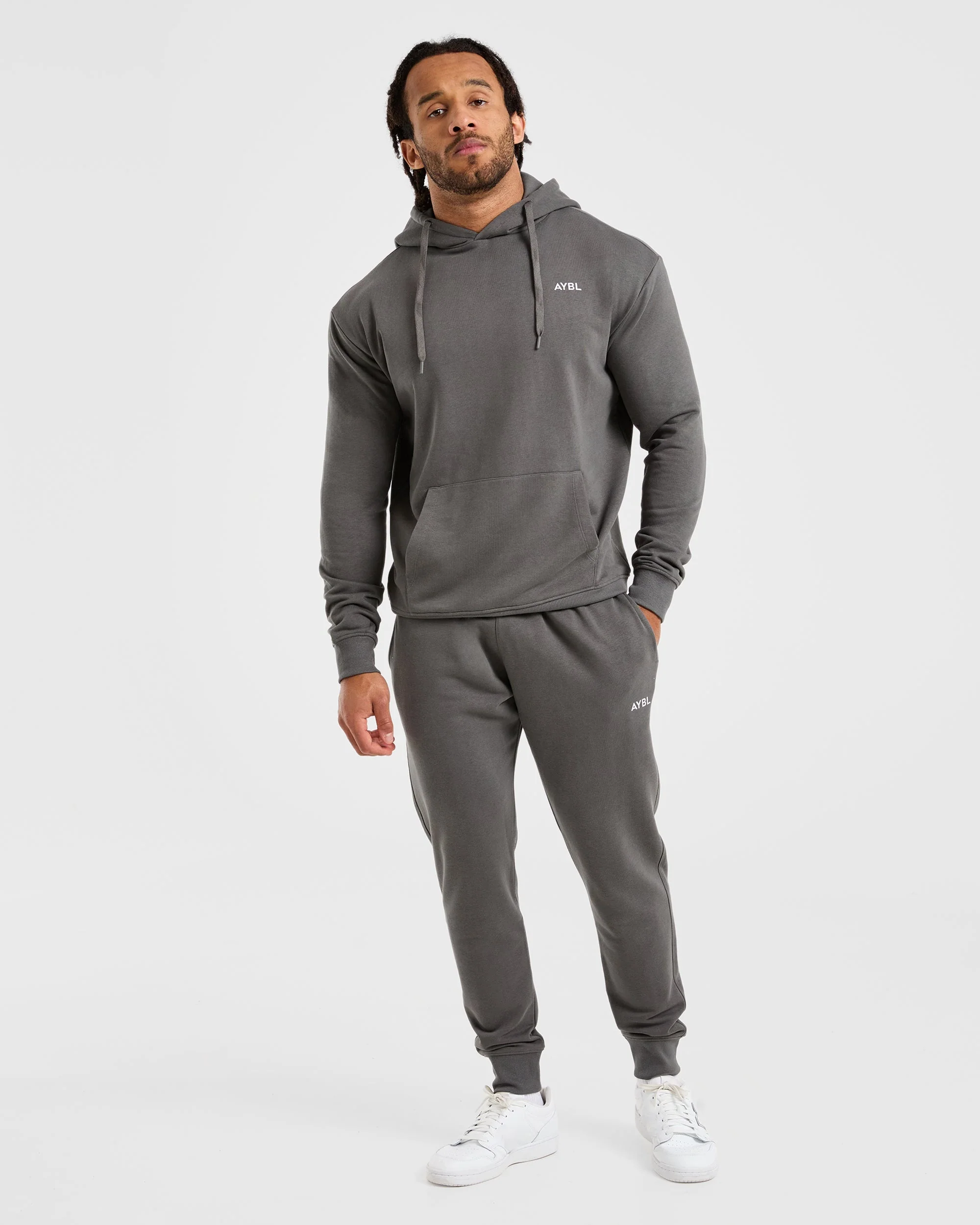 Essential Lightweight Hoodie - Charcoal - Image 3