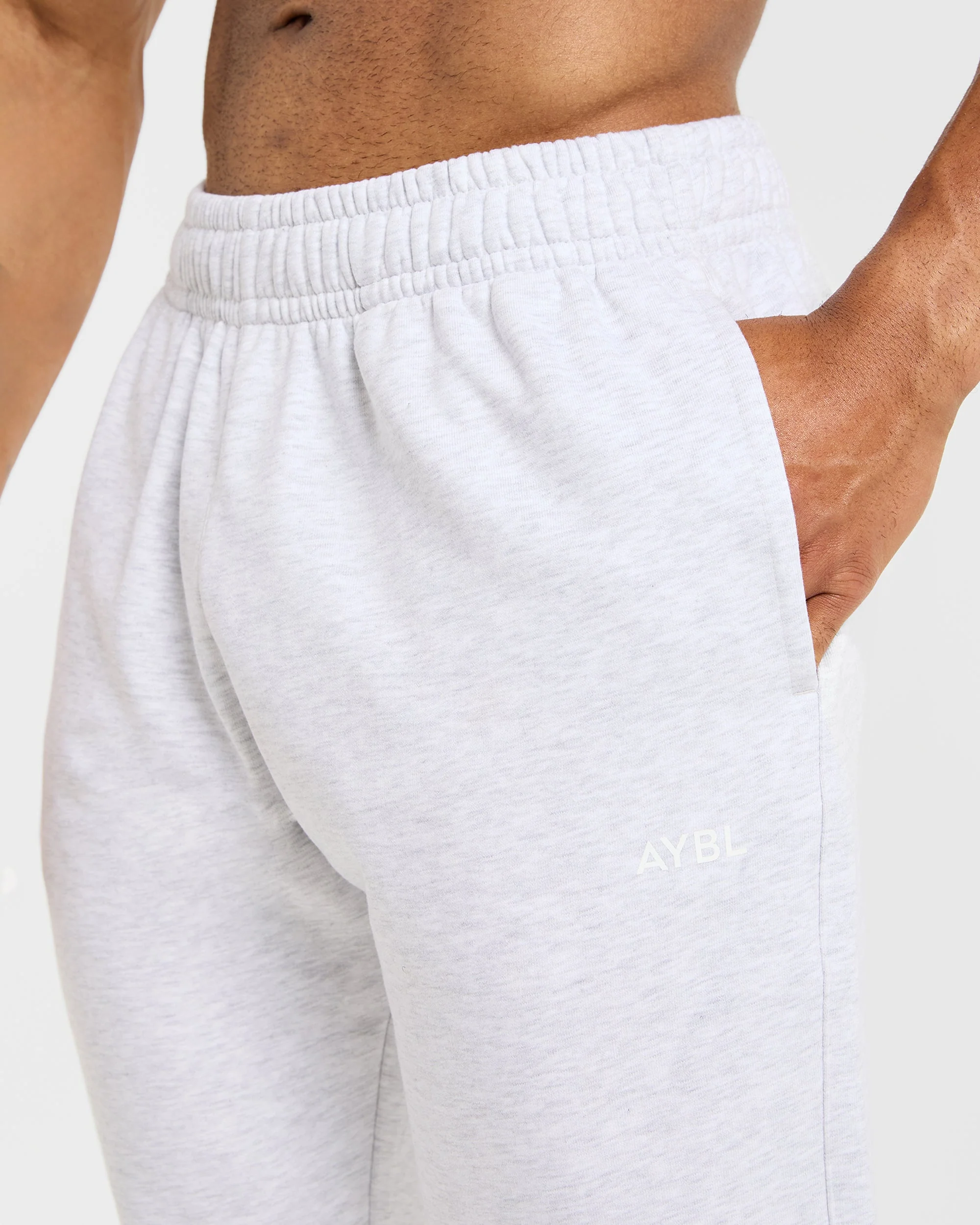 Essential Lightweight Joggers - Grey Marl - Image 5