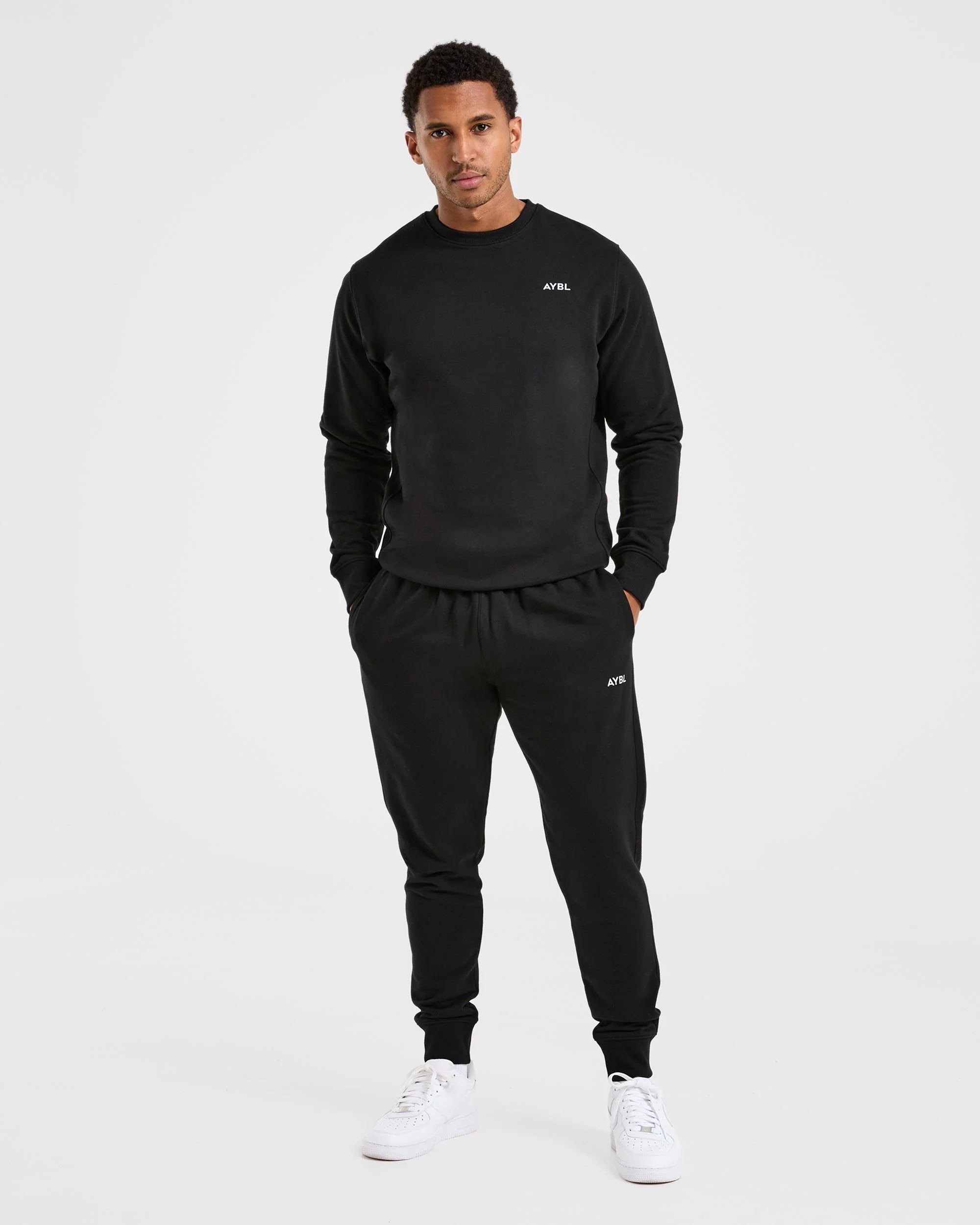 Essential Lightweight Sweater - Black - Image 3