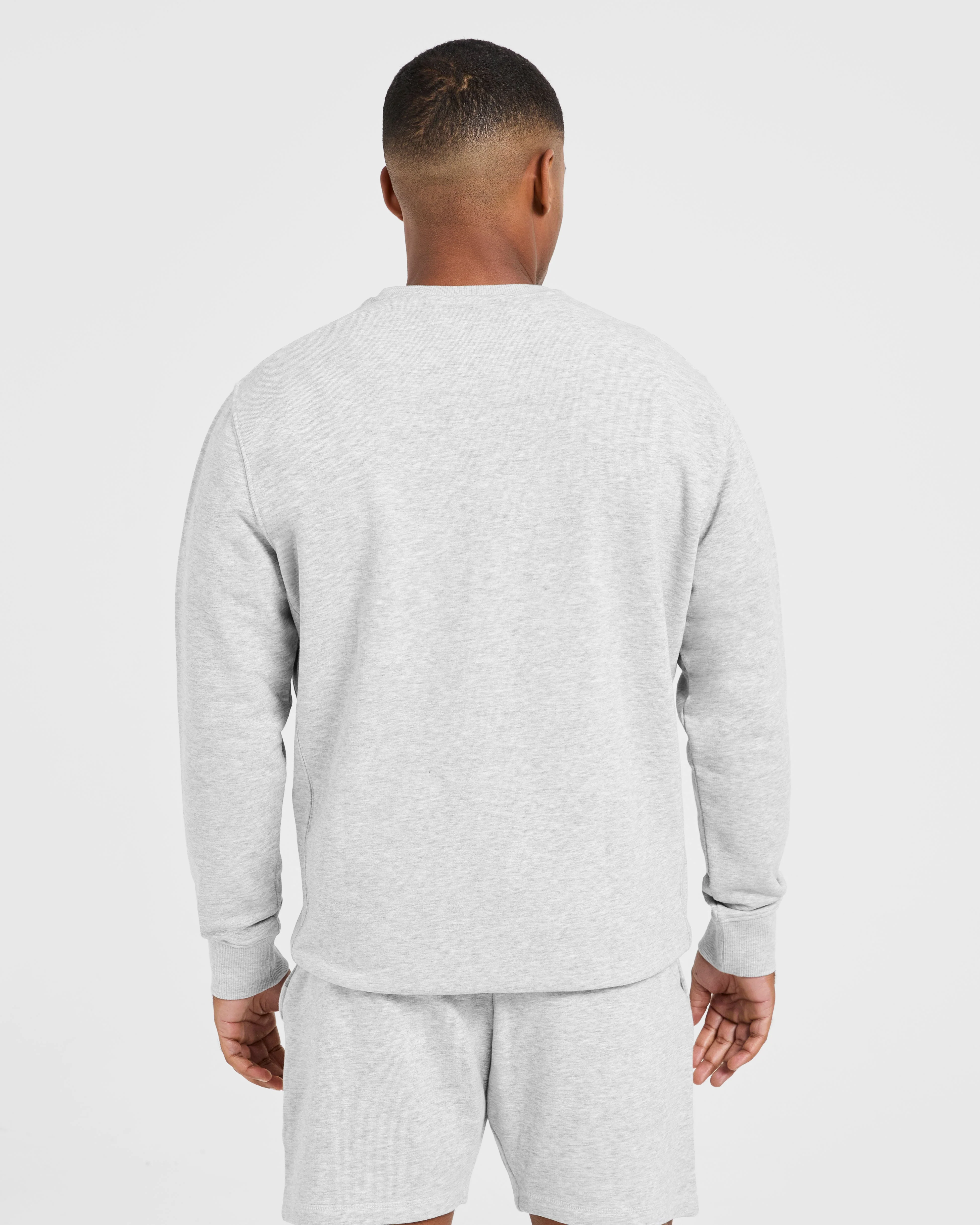 Essential Lightweight Sweater - Grey Marl - Image 2