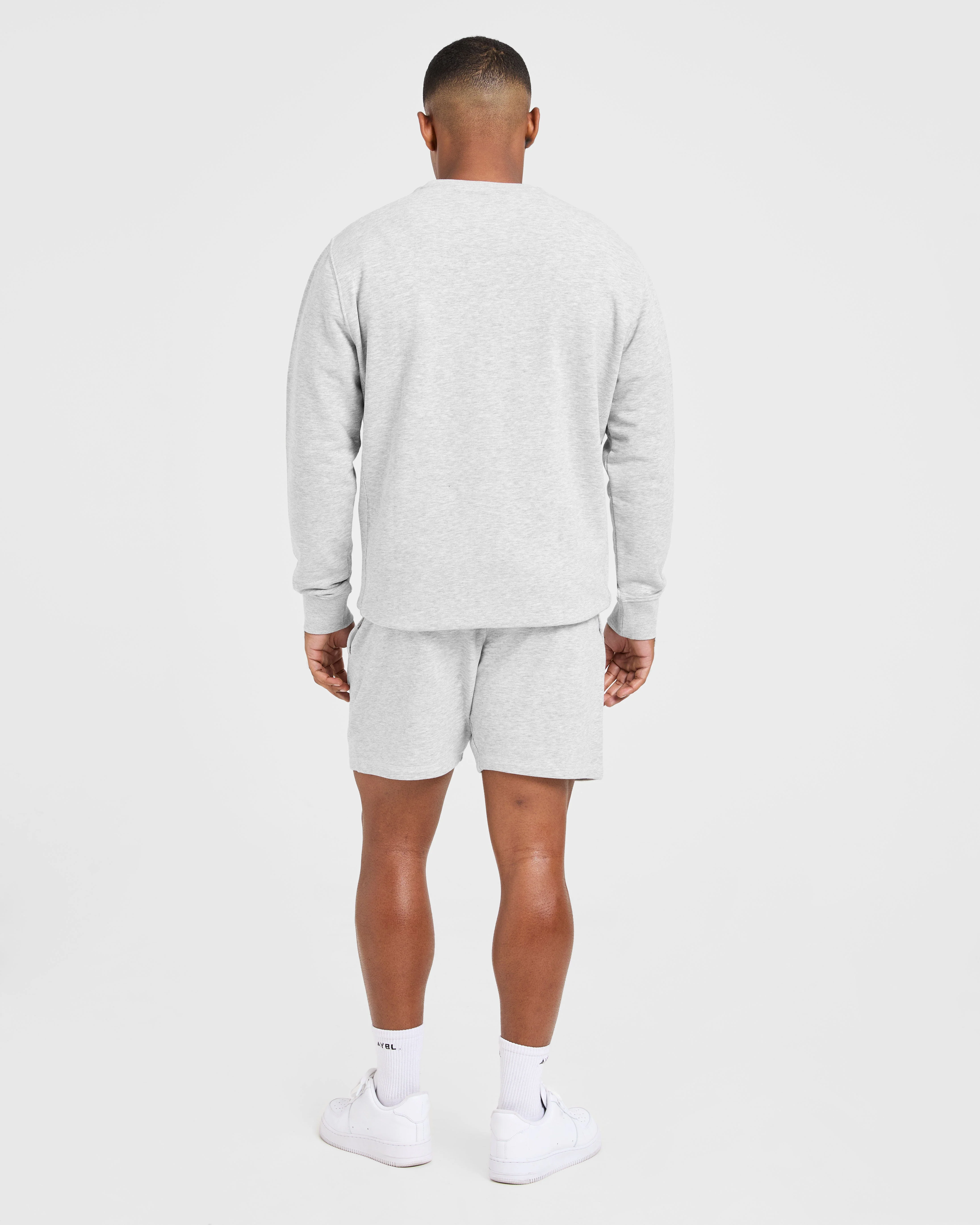 Essential Lightweight Sweater - Grey Marl - Image 4