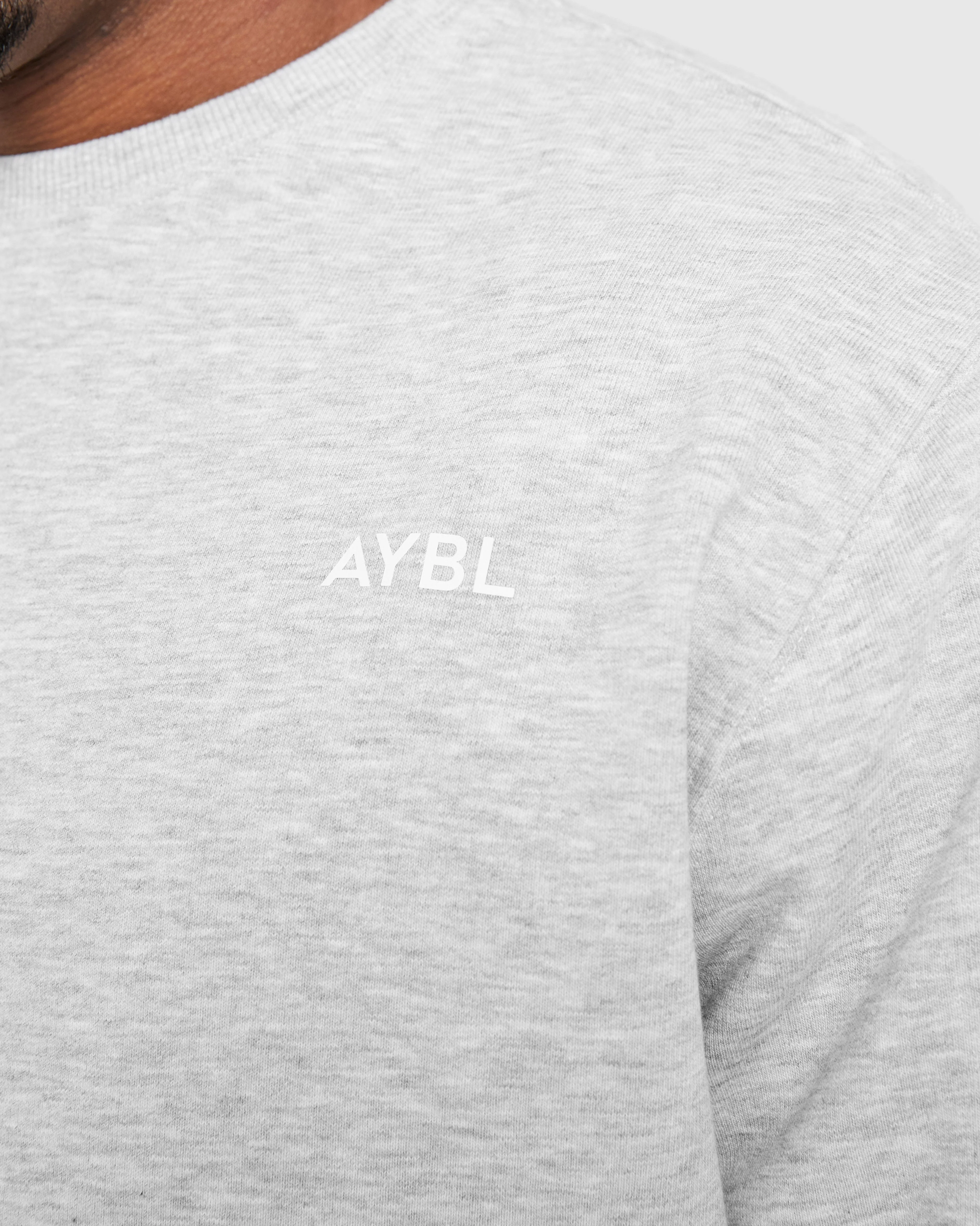 Essential Lightweight Sweater - Grey Marl - Image 5