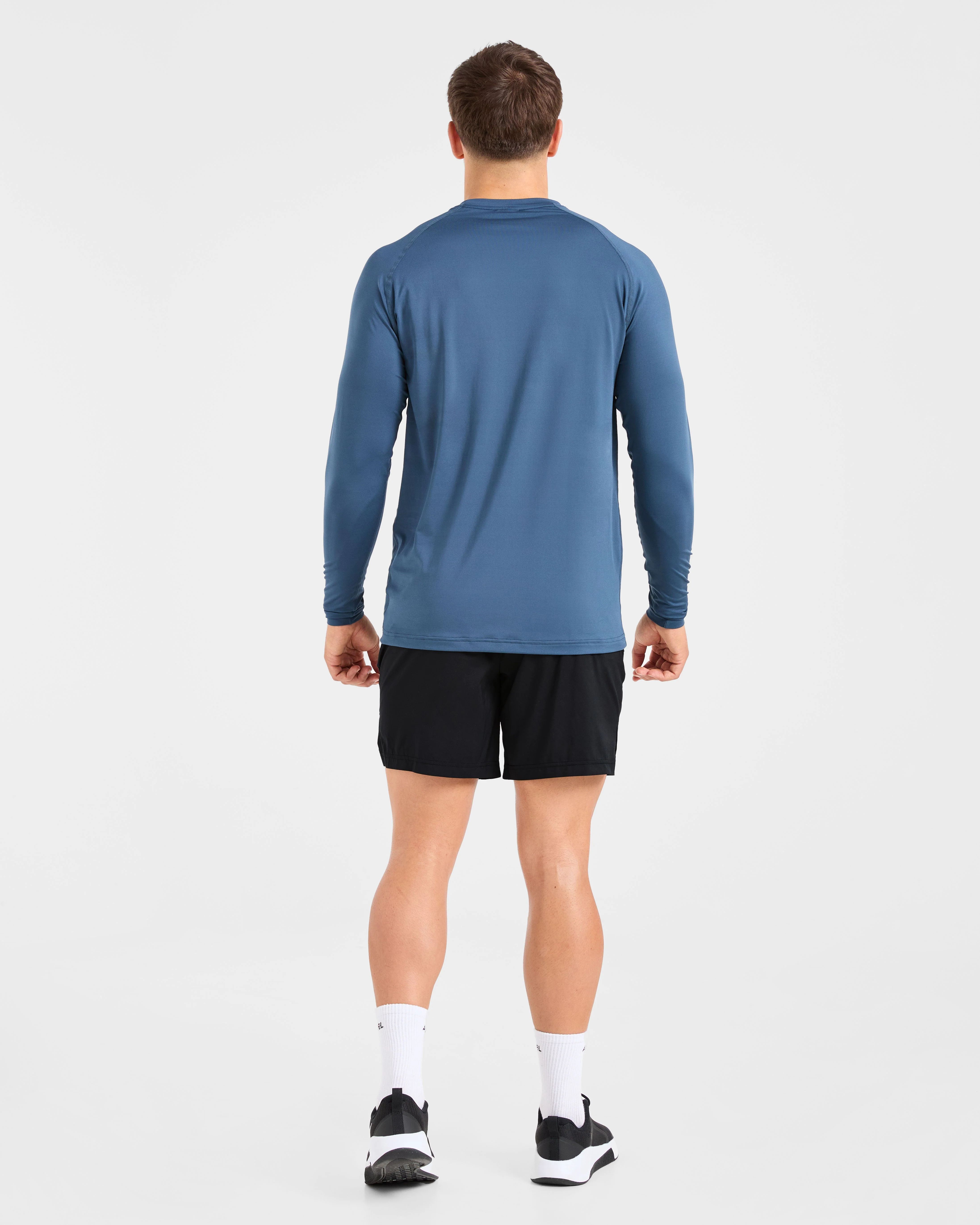 Essential Long Sleeve T Shirt - Deep Teal - Image 4