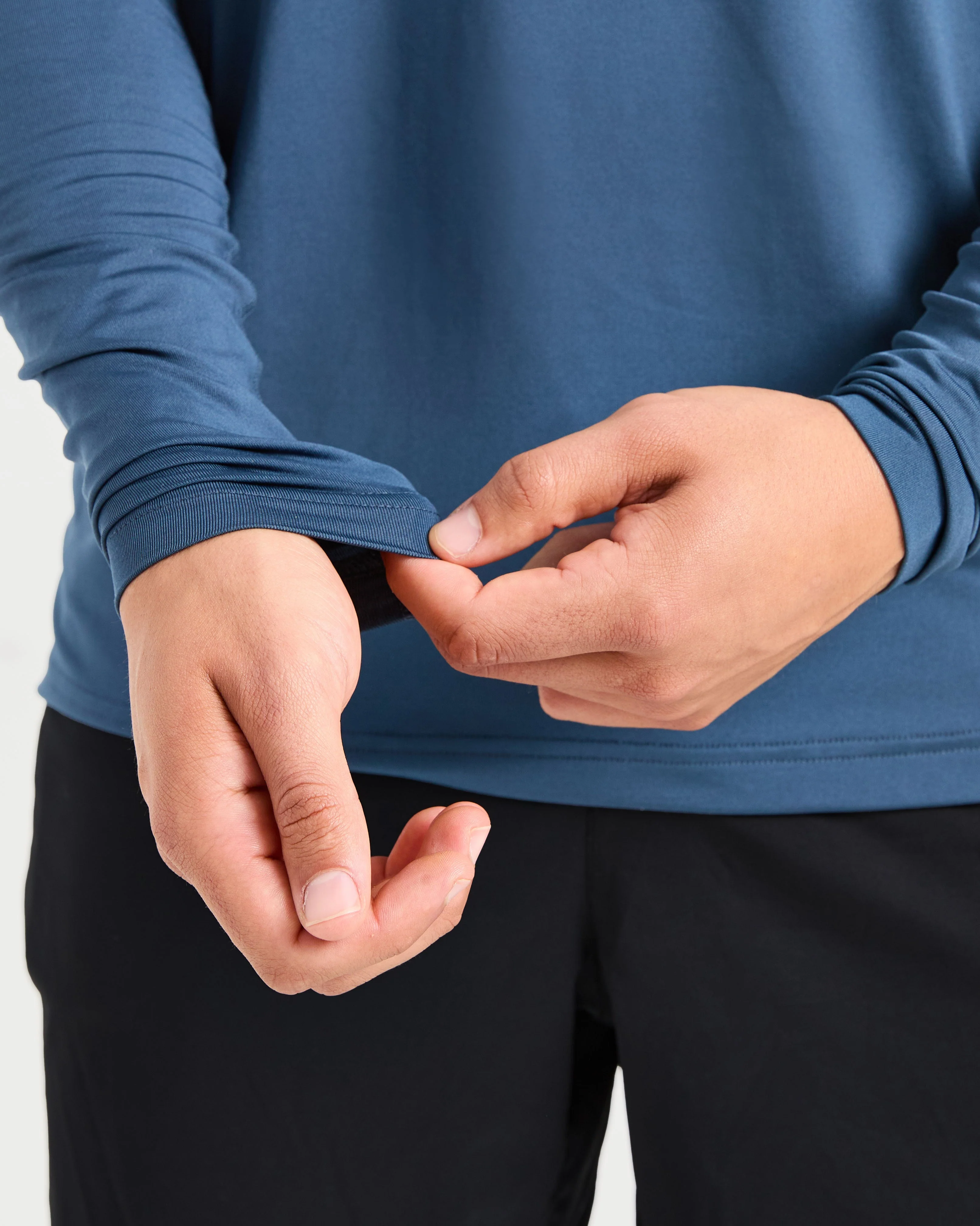 Essential Long Sleeve T Shirt - Deep Teal - Image 6
