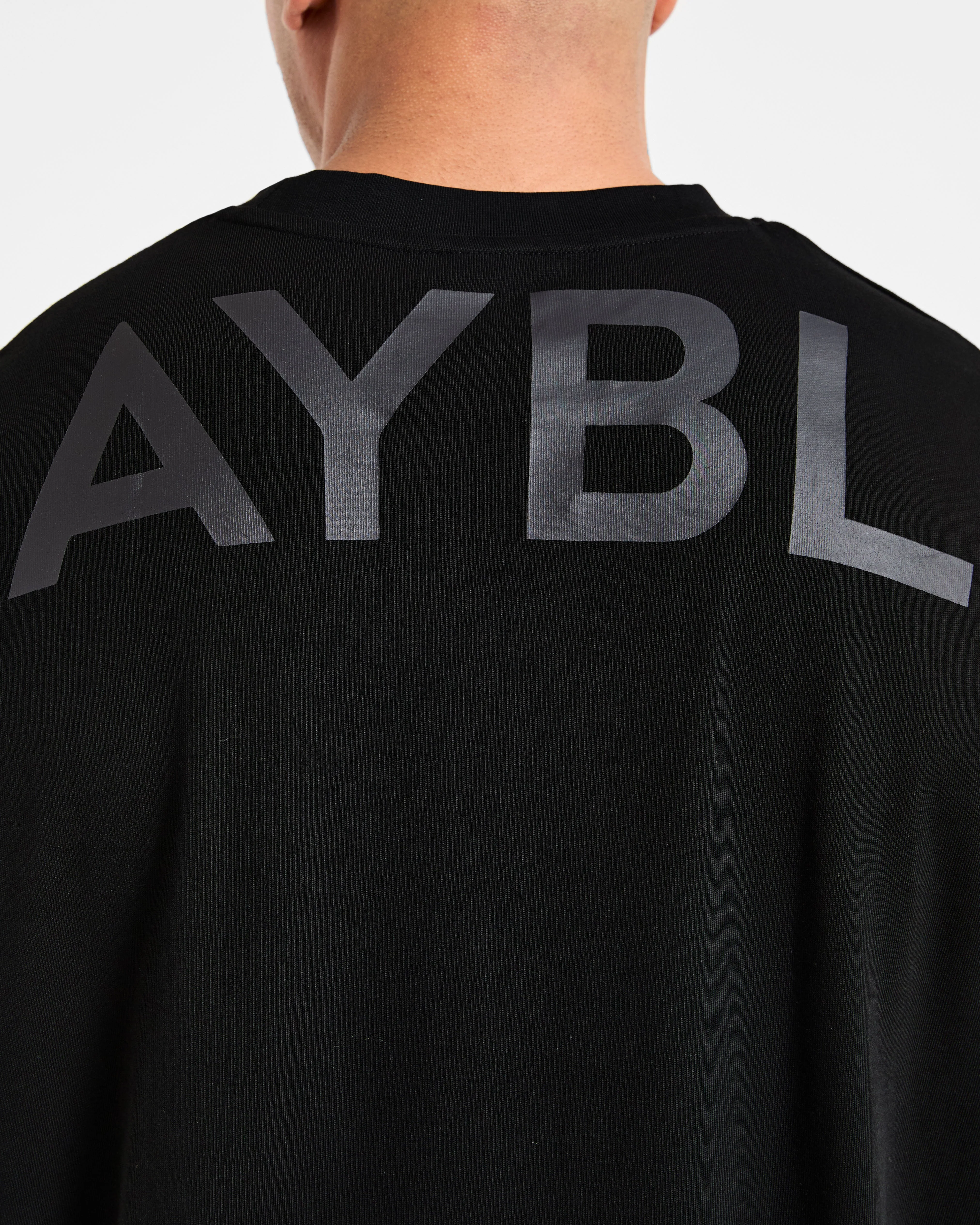 Essential Oversized Graphic Tank - Black - Image 6