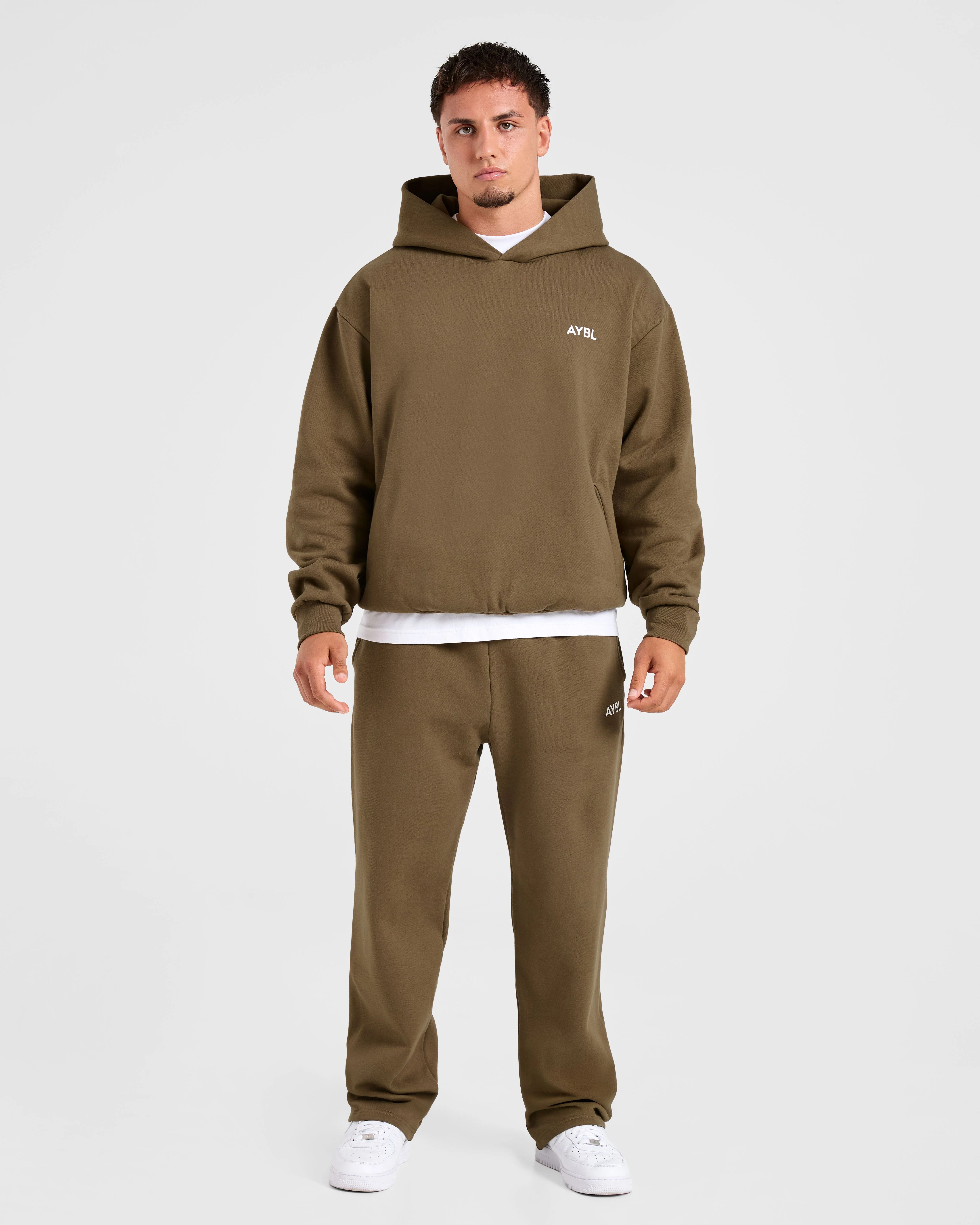 Essential Oversized Hoodie - Olive Green - Image 3