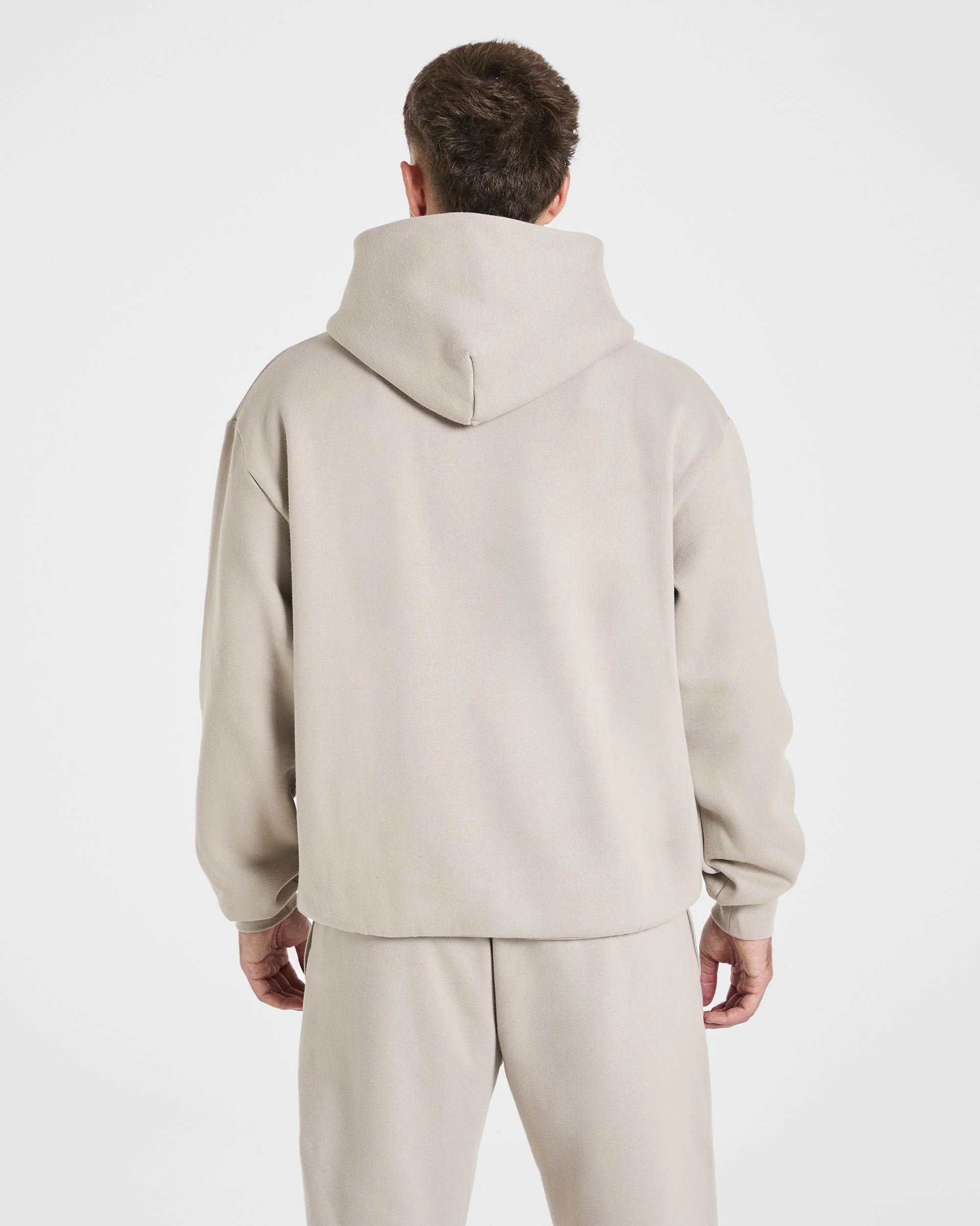Essential Oversized Hoodie - Stone - Image 2