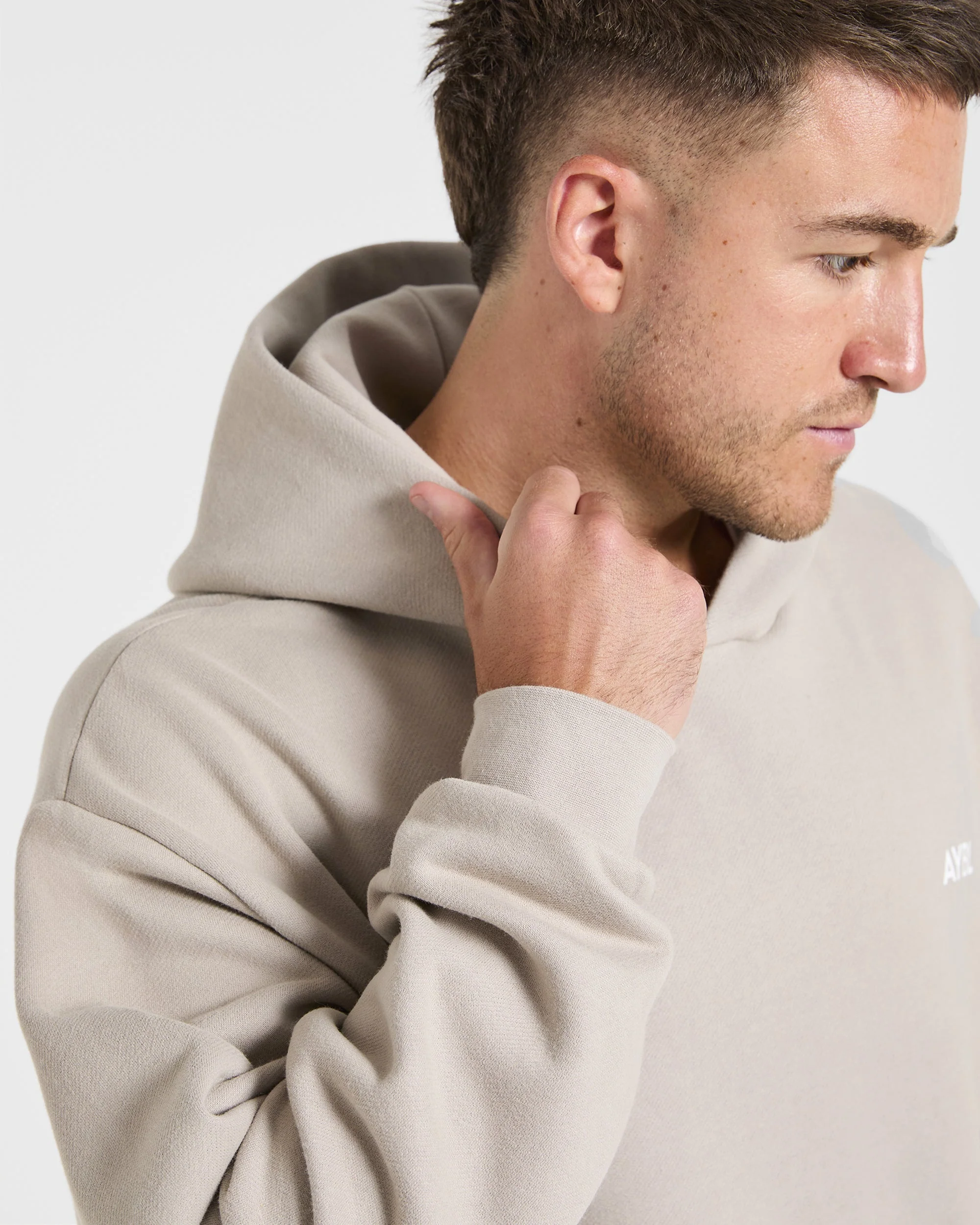 Essential Oversized Hoodie - Stone - Image 5