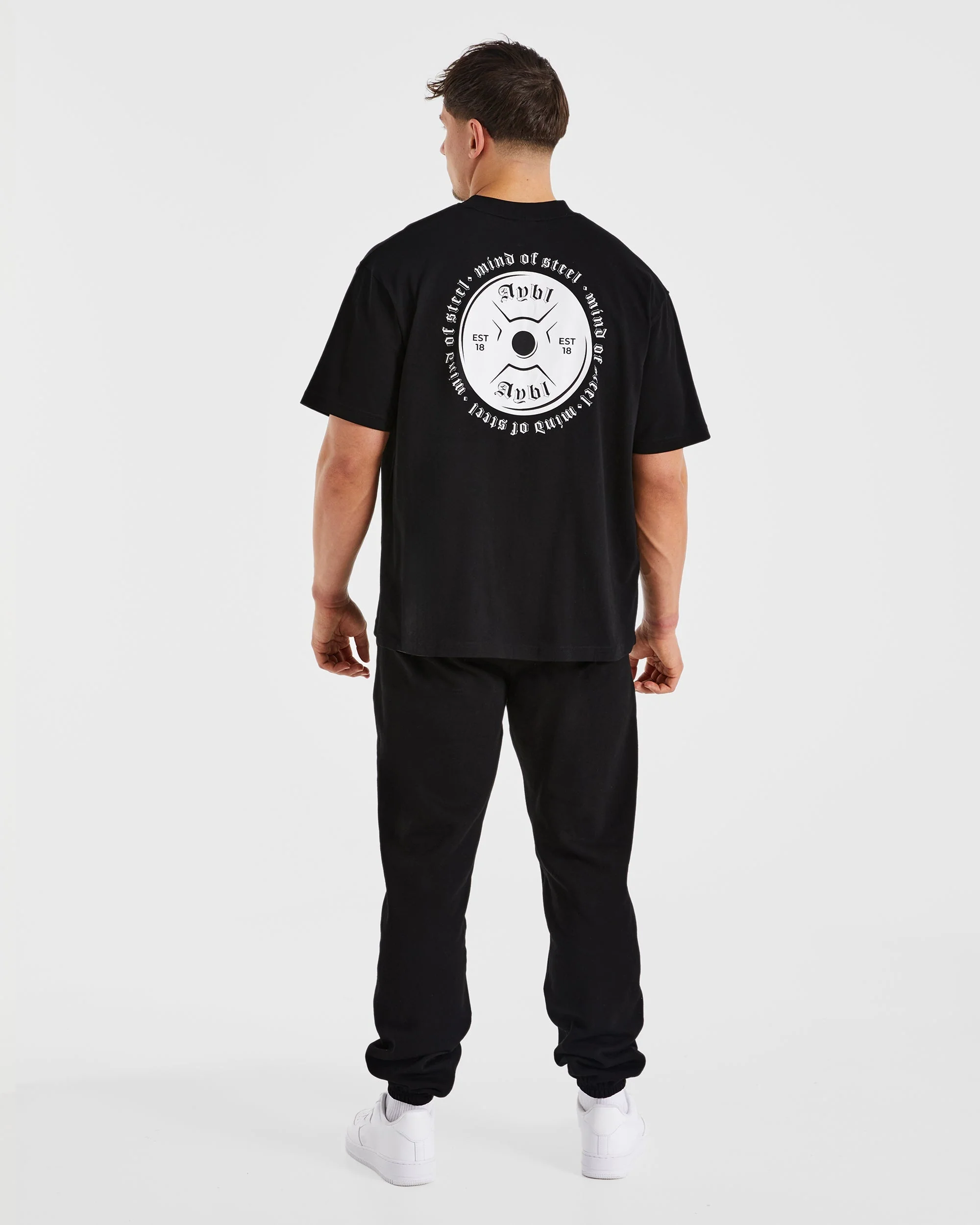 Essential Oversized Joggers - Black - Image 4