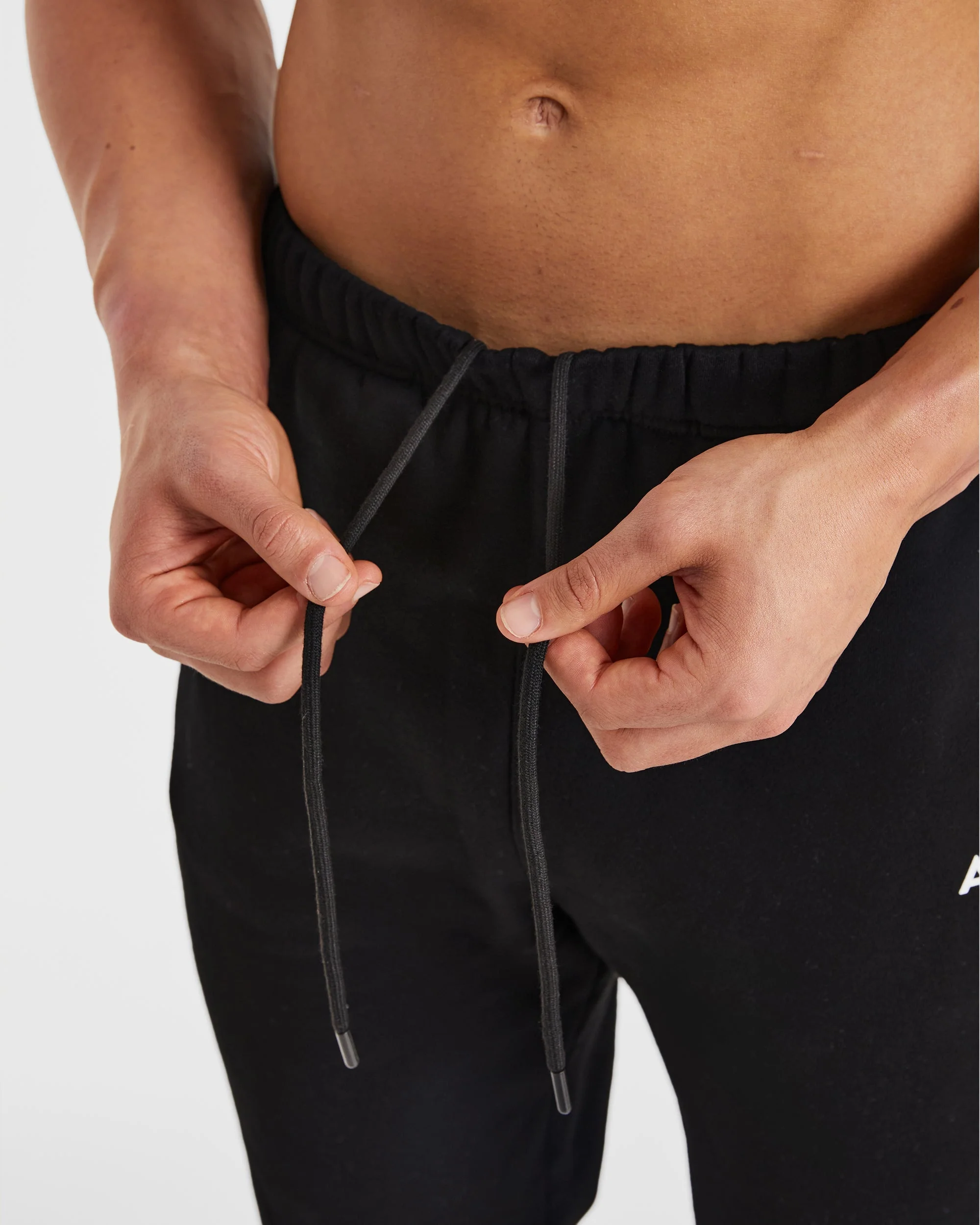 Essential Oversized Joggers - Black - Image 5