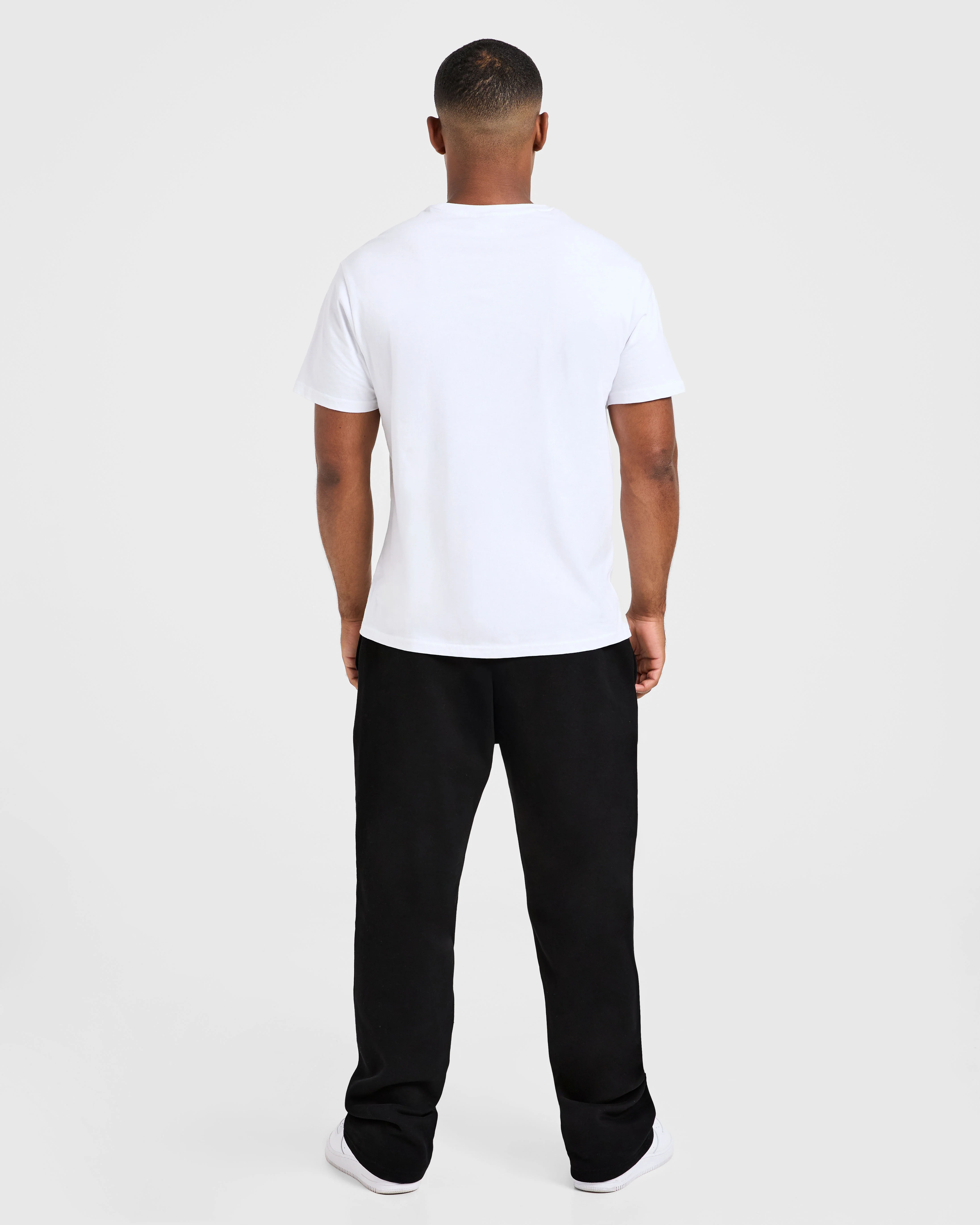 Essential Oversized Straight Leg Joggers - Black - Image 4