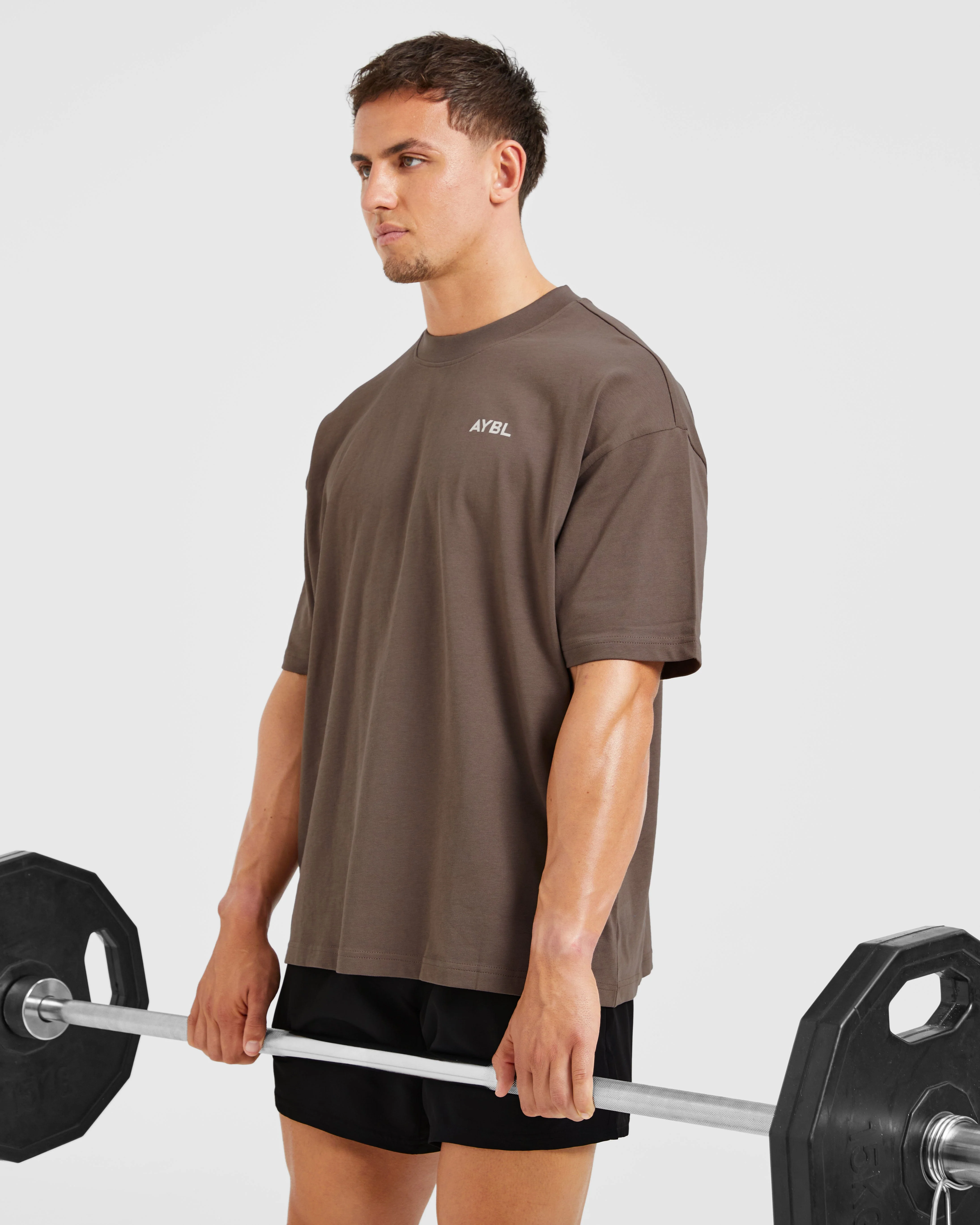 Essential Oversized T Shirt - Brown - Image 7