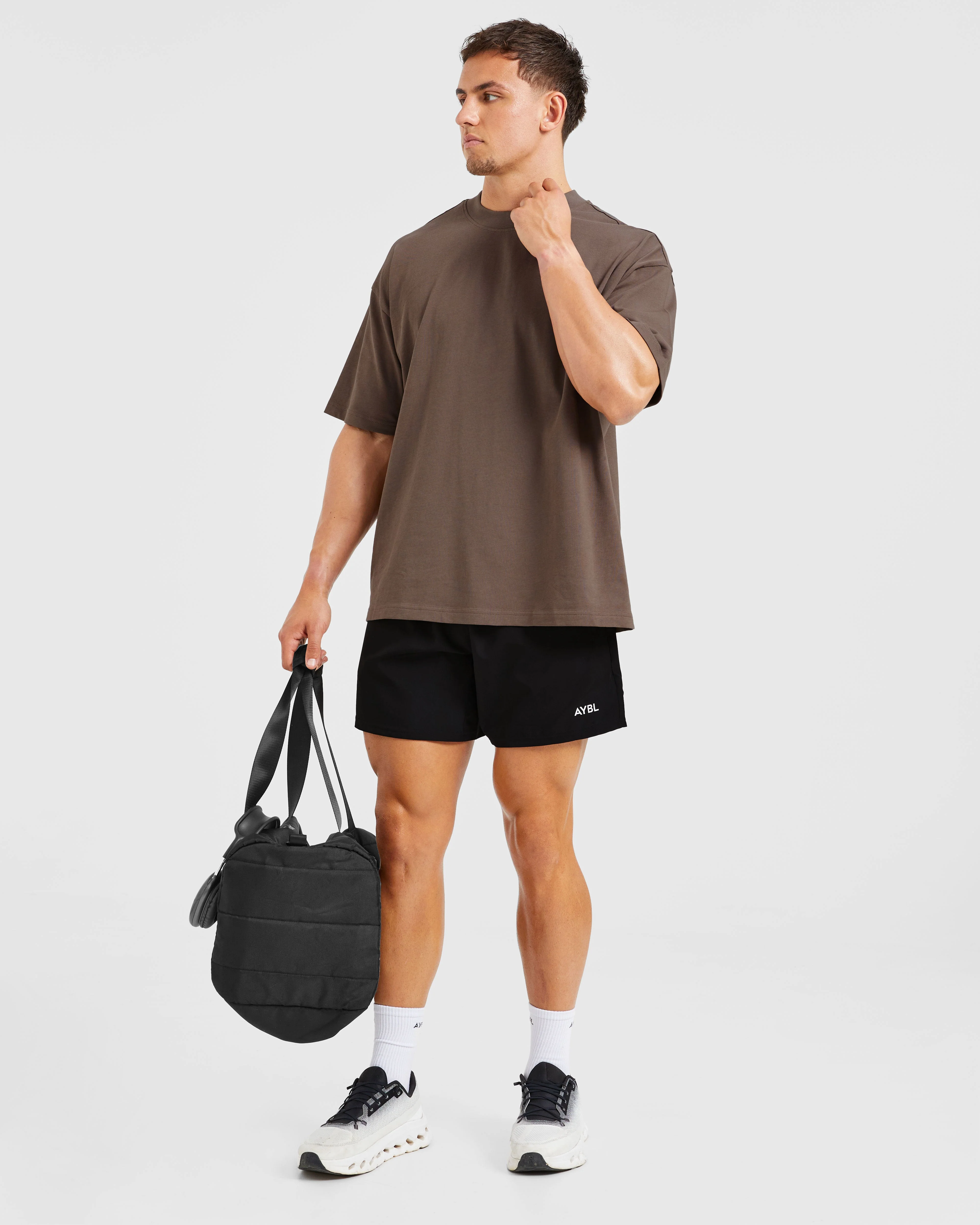 Essential Oversized T Shirt - Brown - Image 8