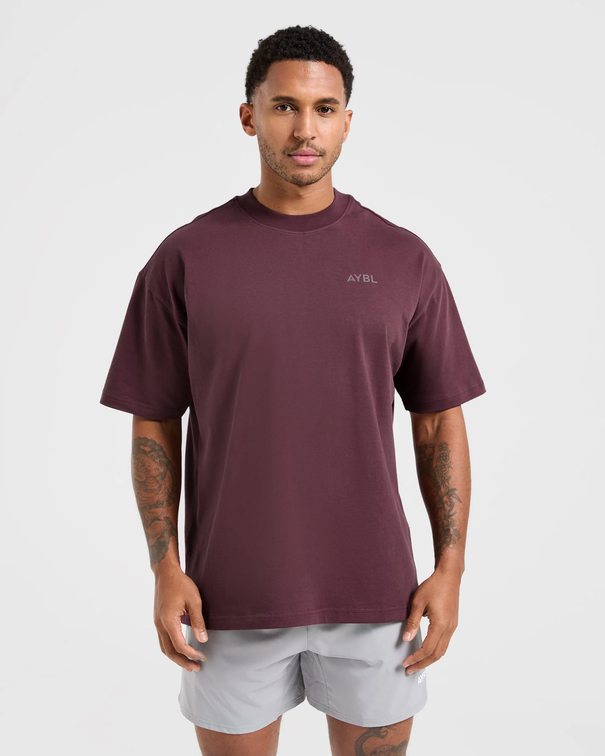 Essential Oversized T Shirt - Dusty Plum - Image 2