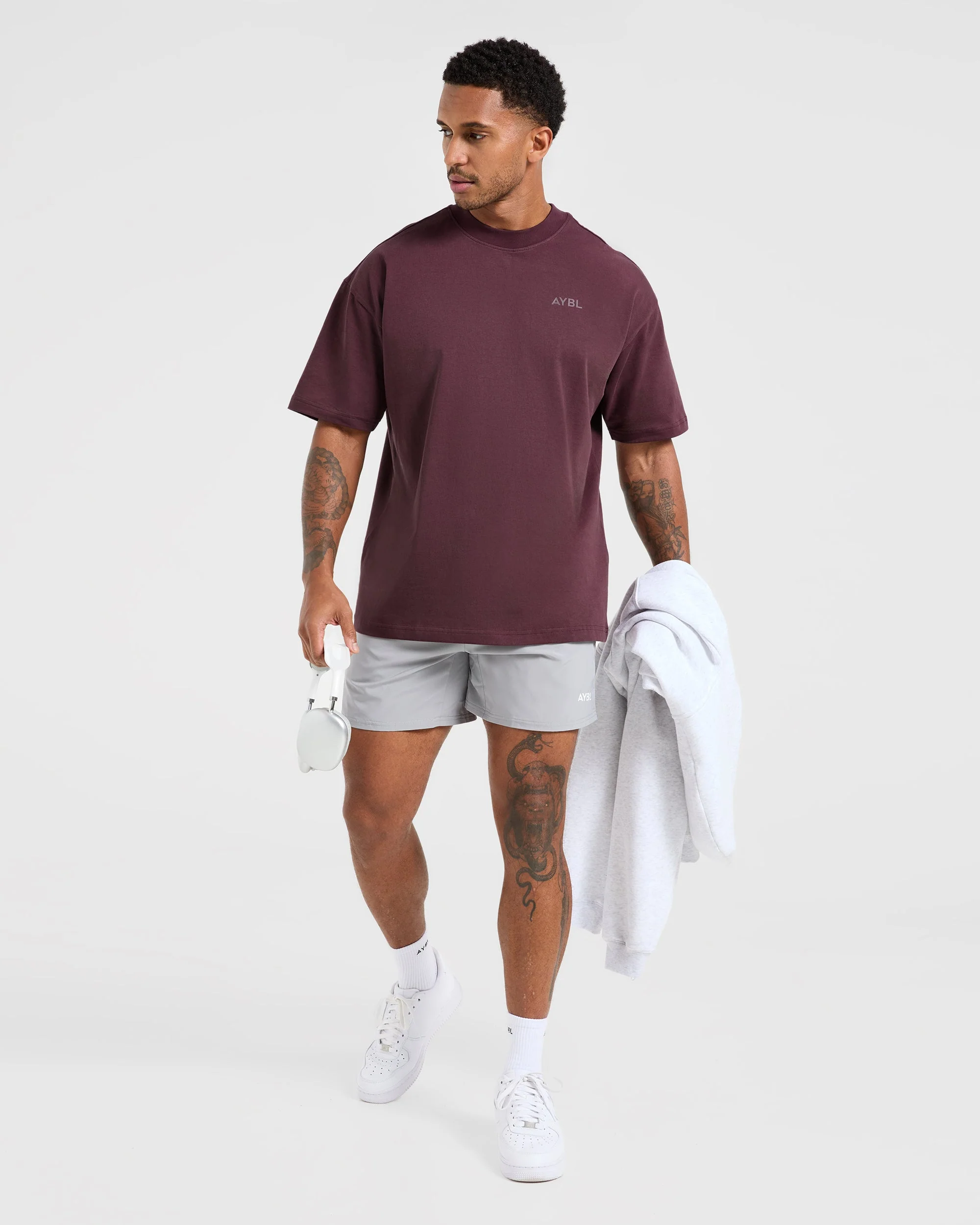 Essential Oversized T Shirt - Dusty Plum - Image 8