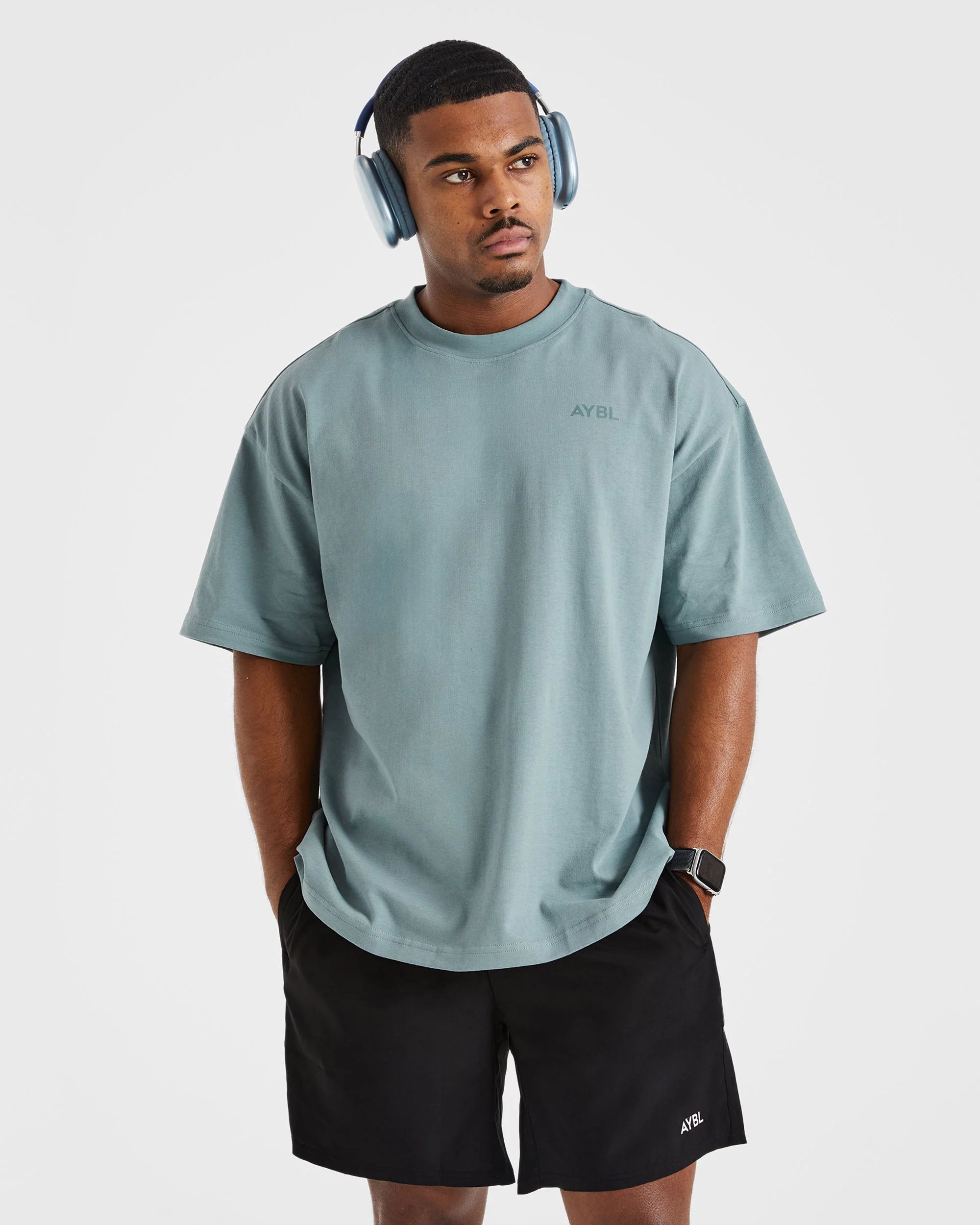 Essential Oversized T Shirt - Ocean Mist - Image 7
