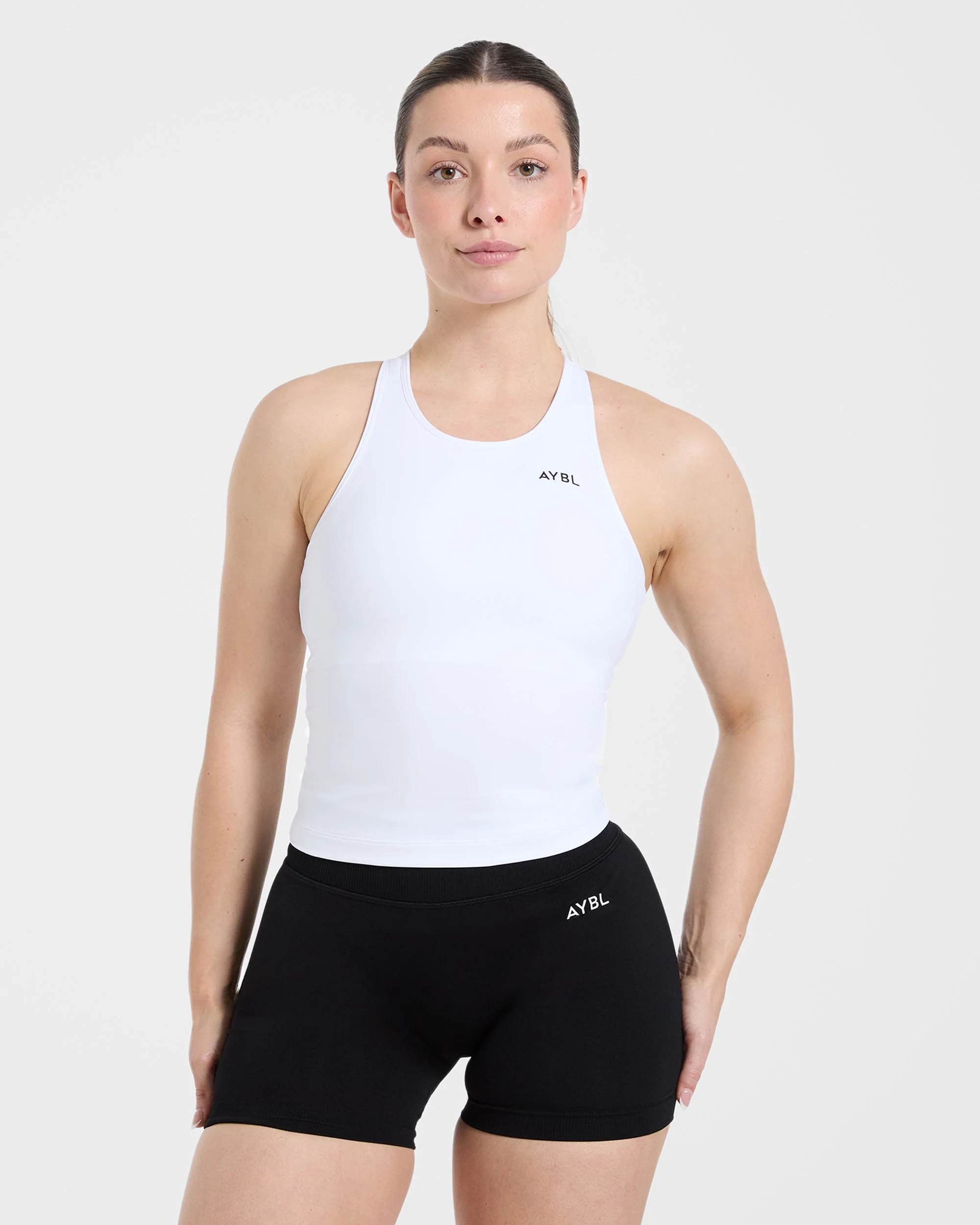 Essential Racerback Tank Top - White