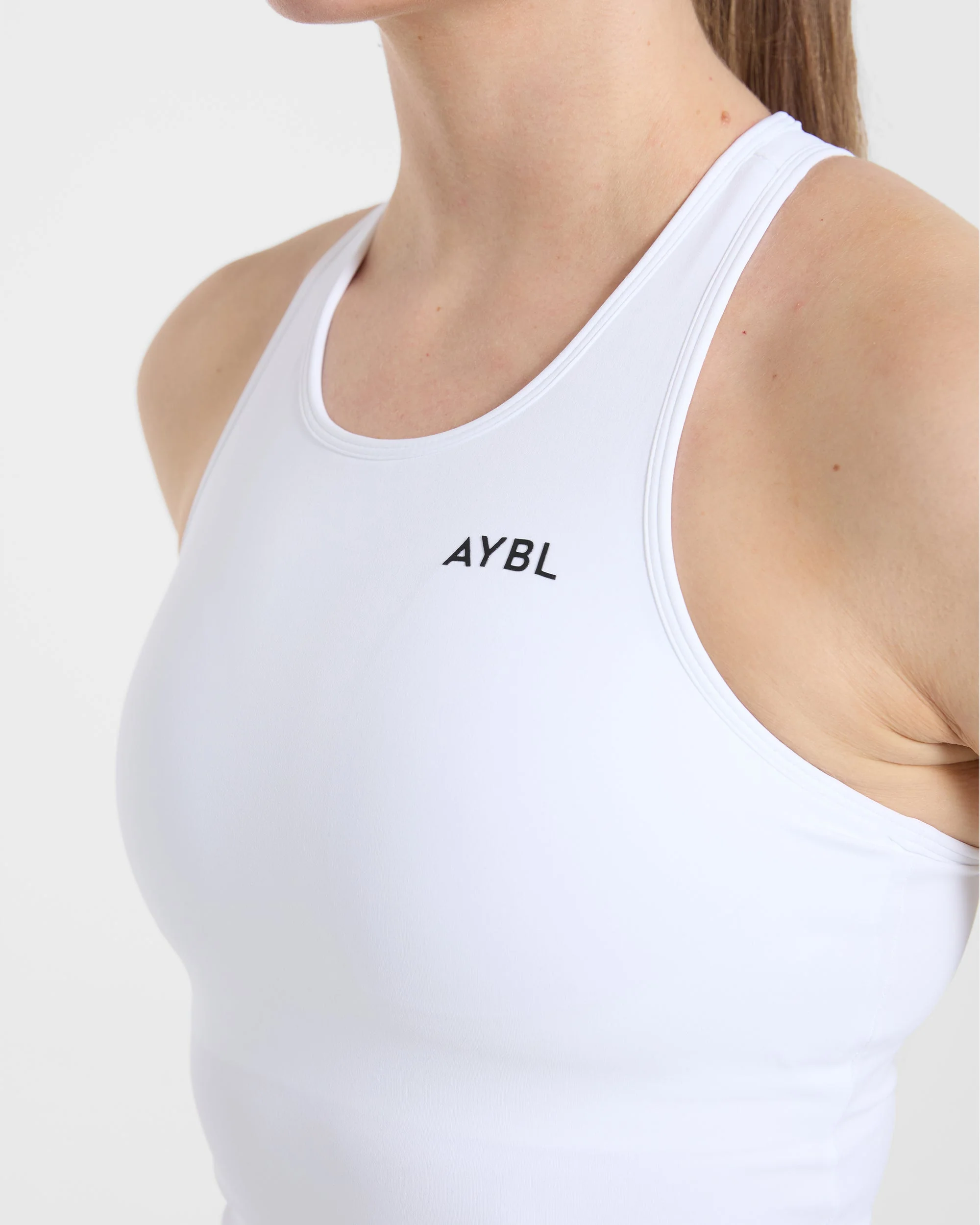 Essential Racerback Tank Top - White - Image 5