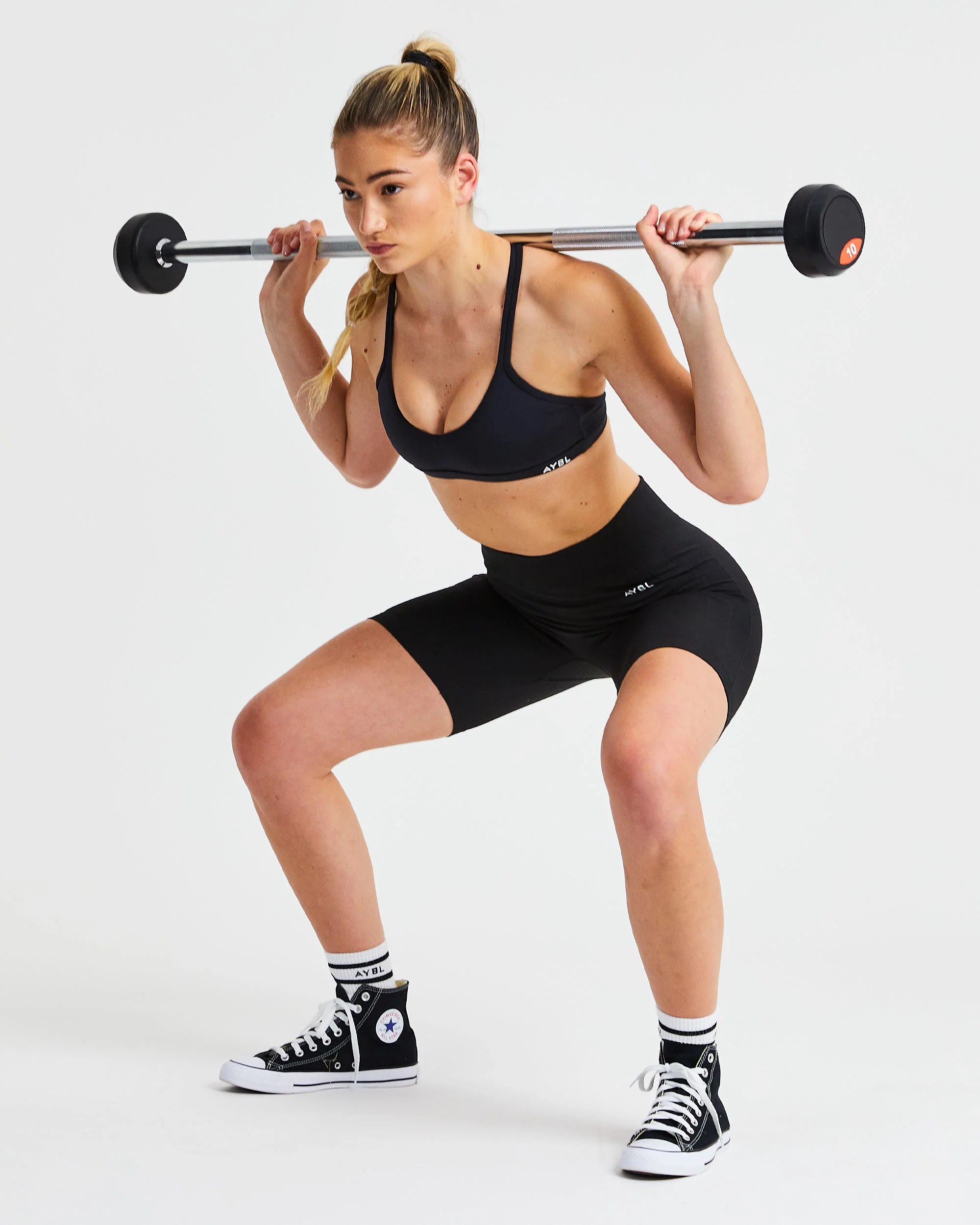 Essential Strappy Sports Bra - Black - Image 15