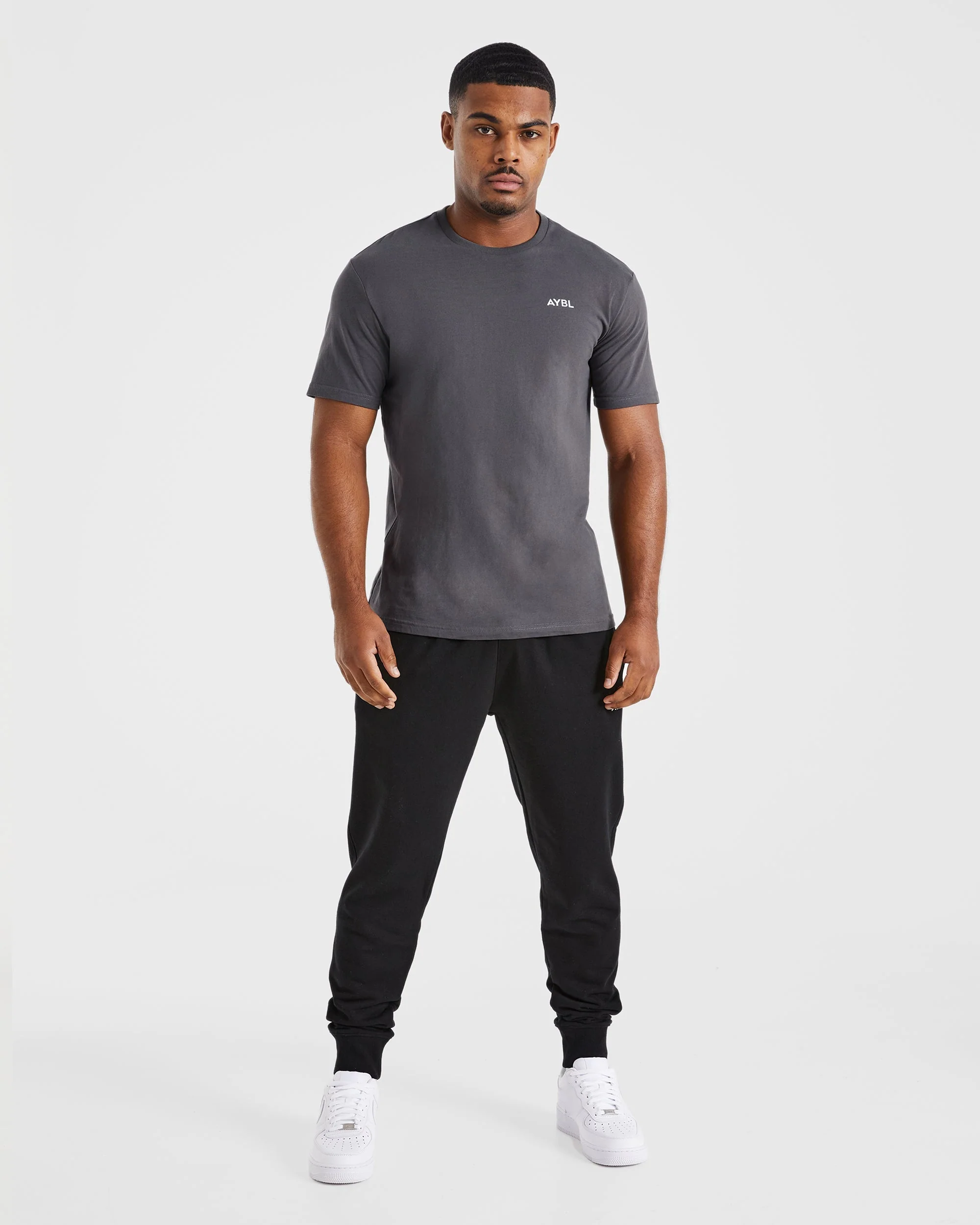 Essential T Shirt - Charcoal - Image 3