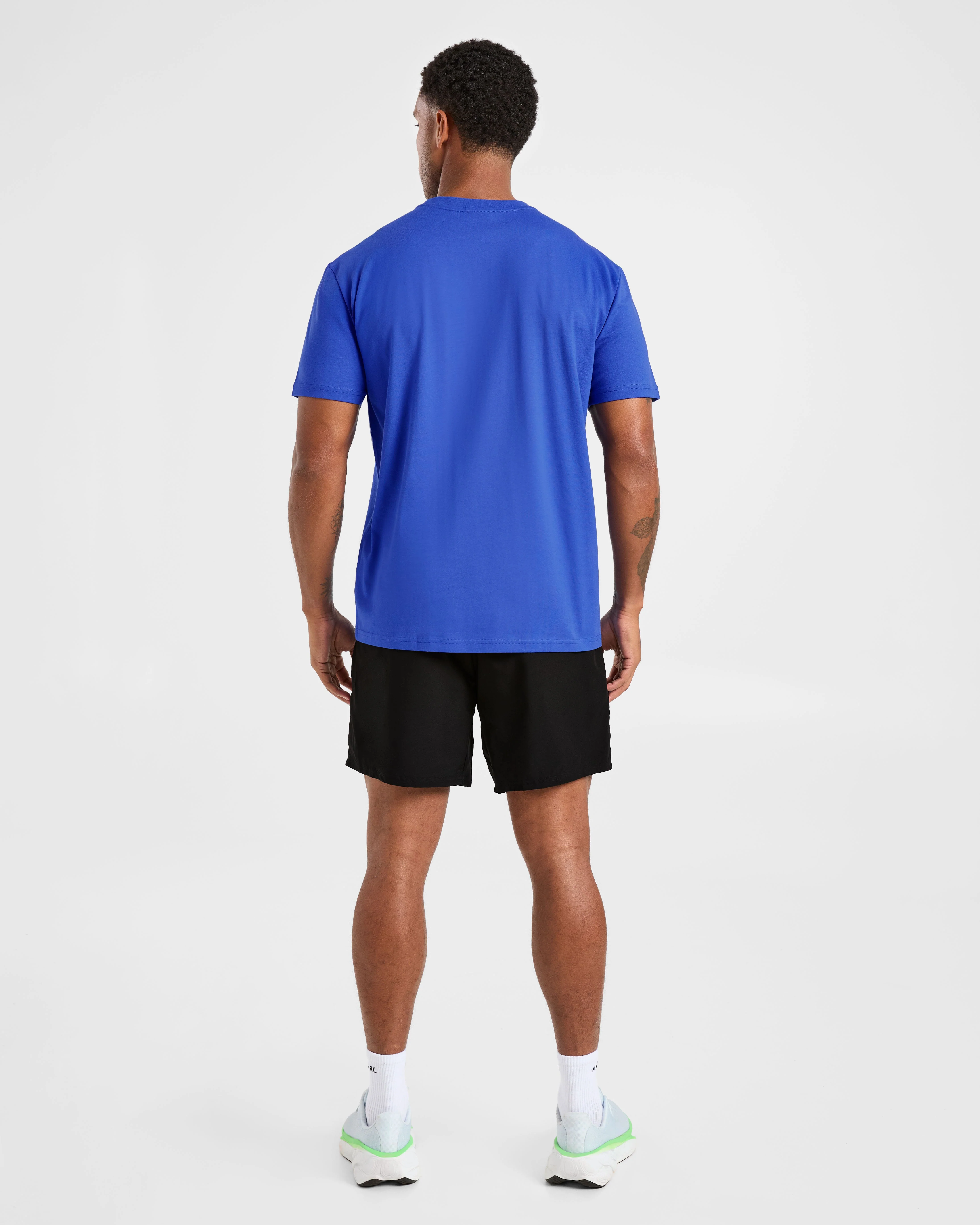 Essential T Shirt - Cobalt Blue - Image 4