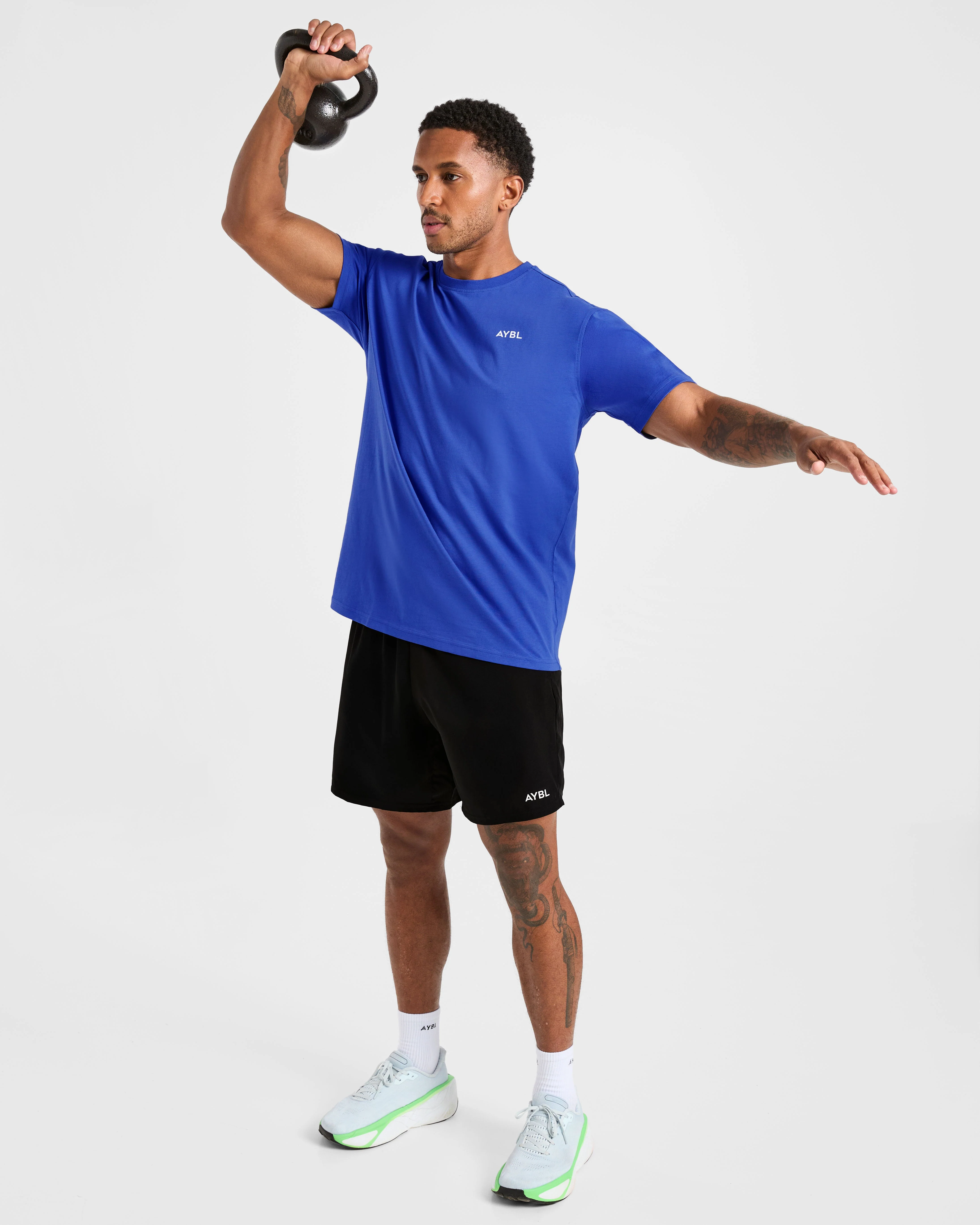 Essential T Shirt - Cobalt Blue - Image 7