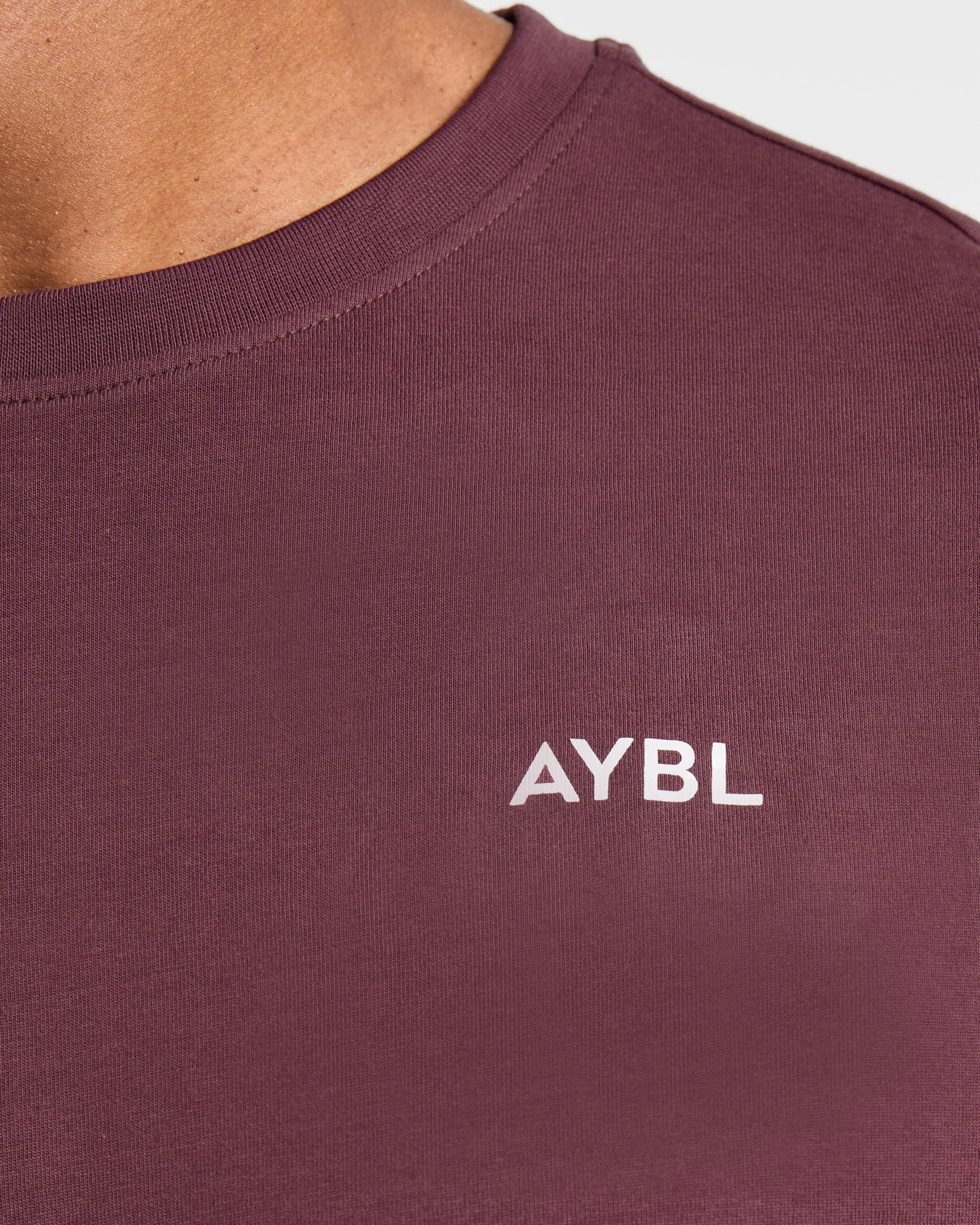 Essential T Shirt - Dark Plum - Image 5