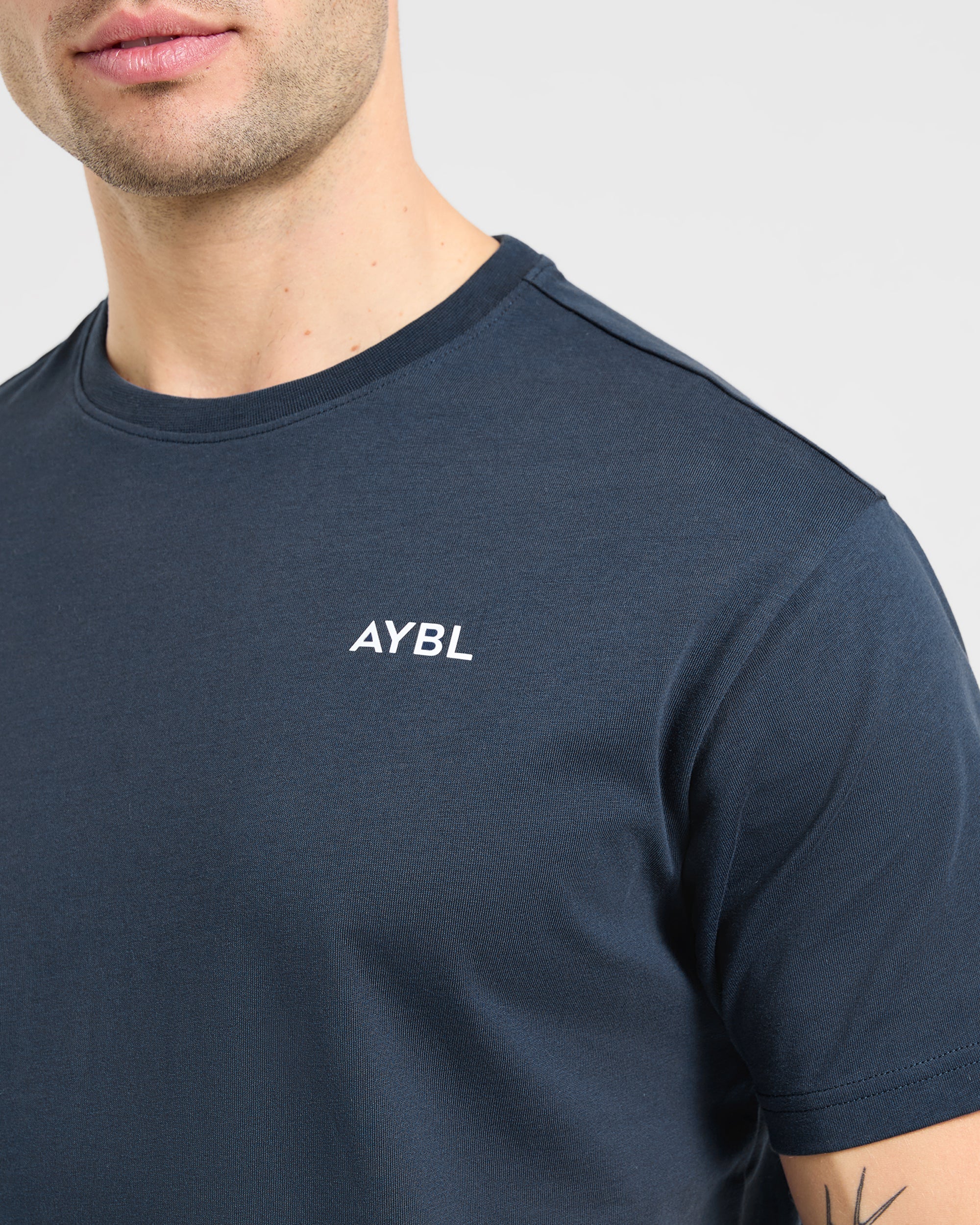 Essential T Shirt - Navy Blue - Image 6