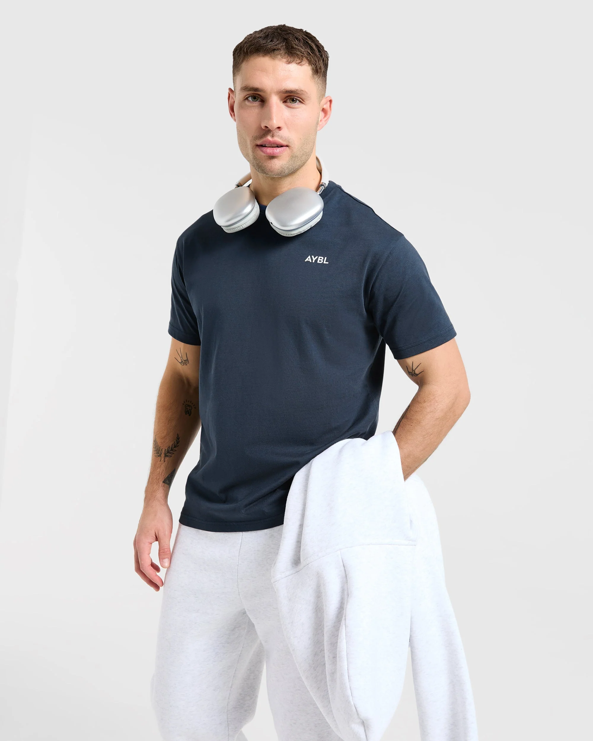 Essential T Shirt - Navy Blue - Image 7
