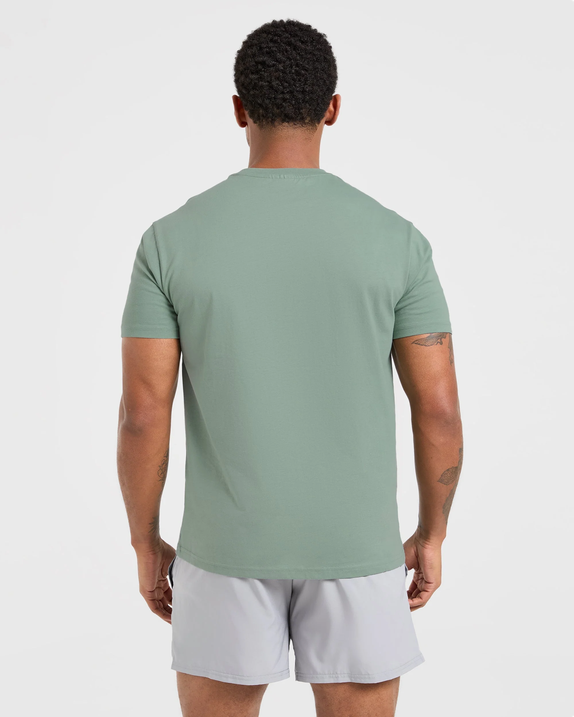 Essential T Shirt - Slate Green - Image 2