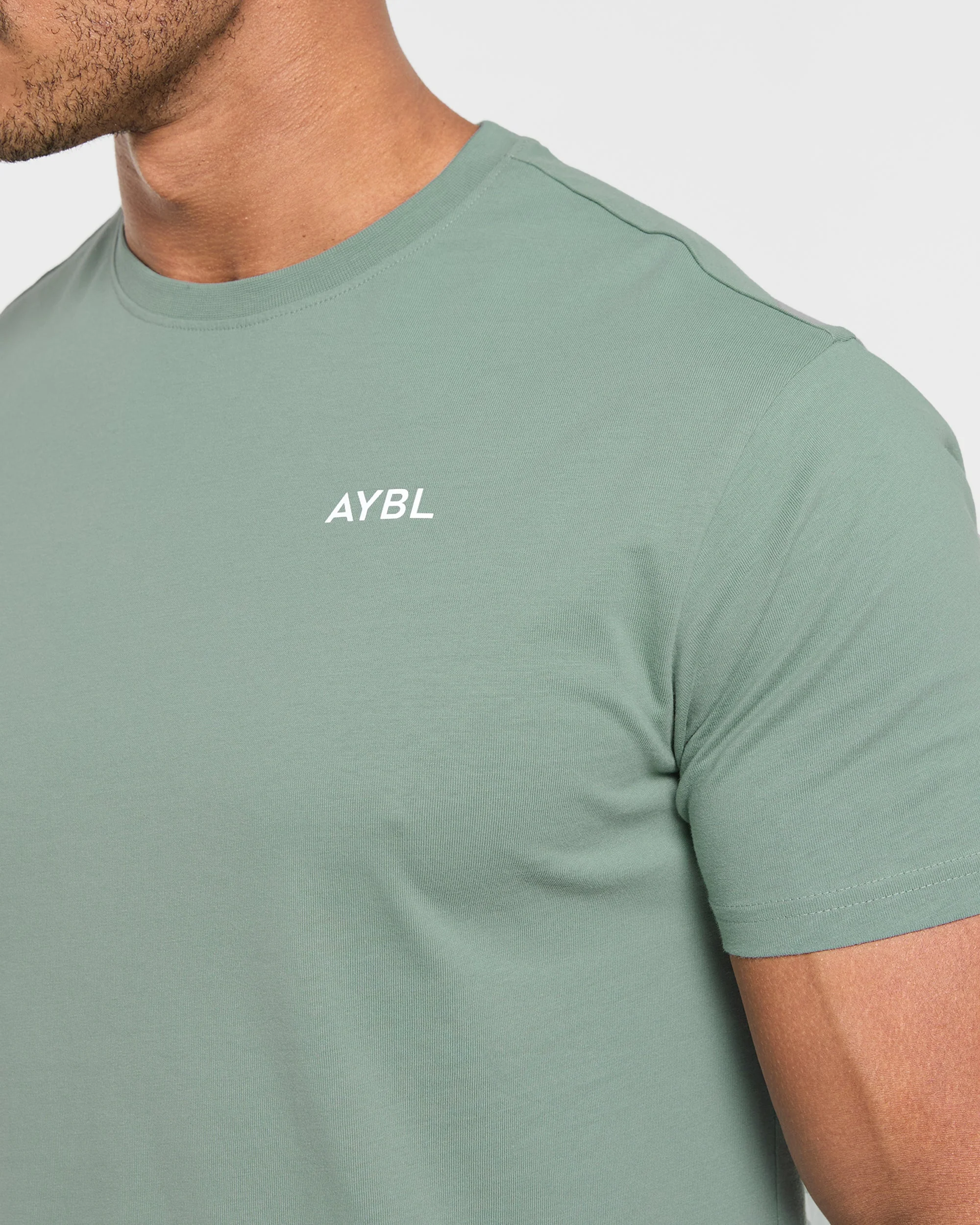 Essential T Shirt - Slate Green - Image 6
