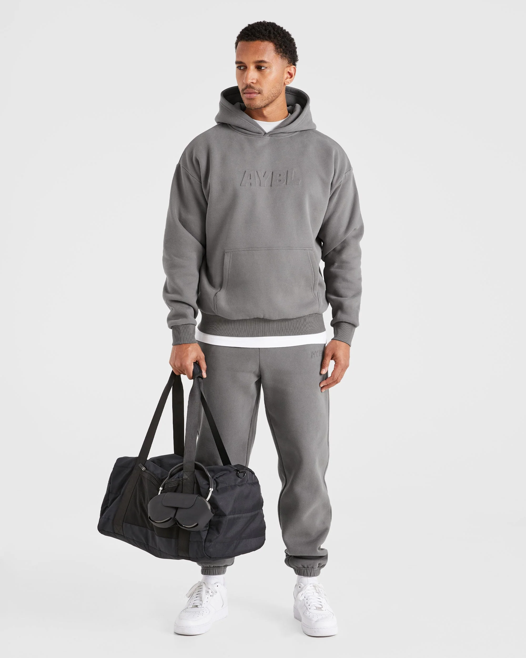 Etched Hoodie - Steel Grey - Image 8