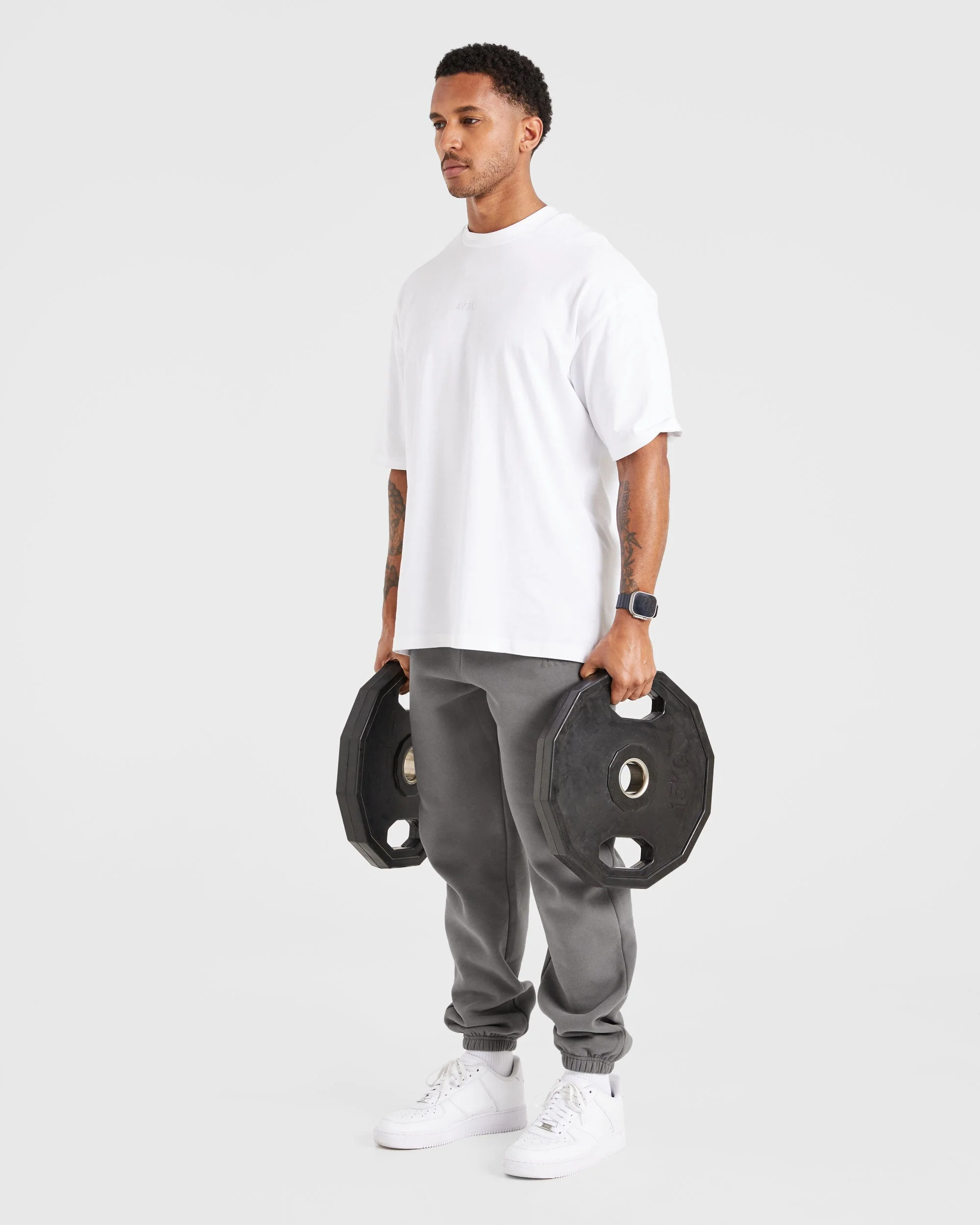 Etched Joggers - Steel Grey - Image 8