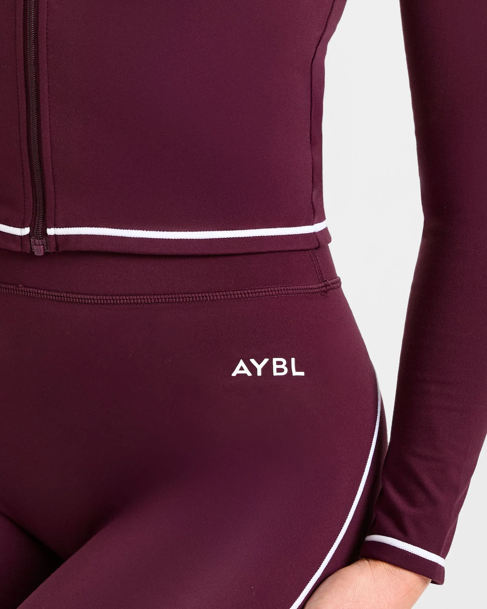 Form Zip Up Jacket - Deep Mulberry - Image 6