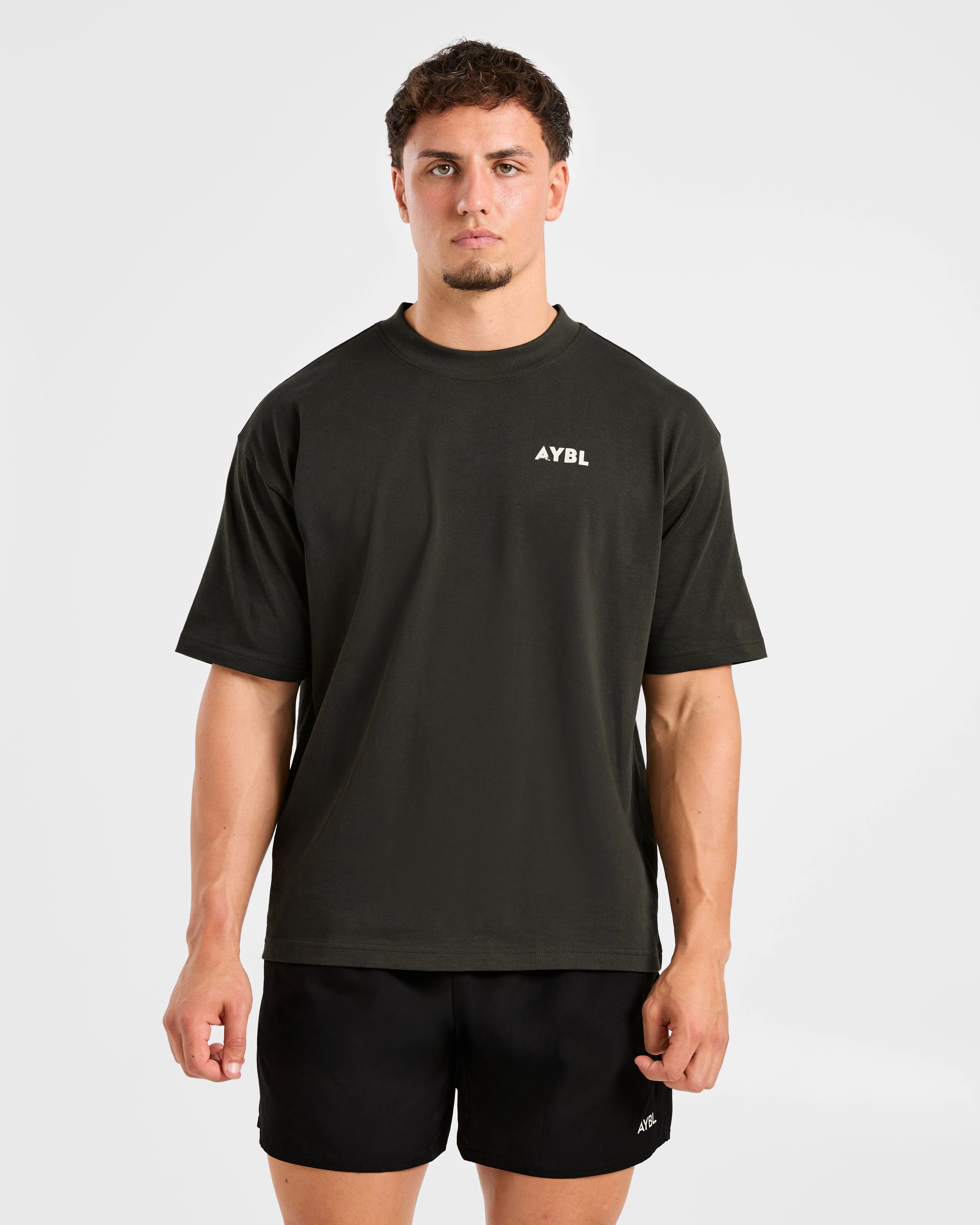 Future Fitness Oversized T Shirt - Charcoal/Mauve - Image 2