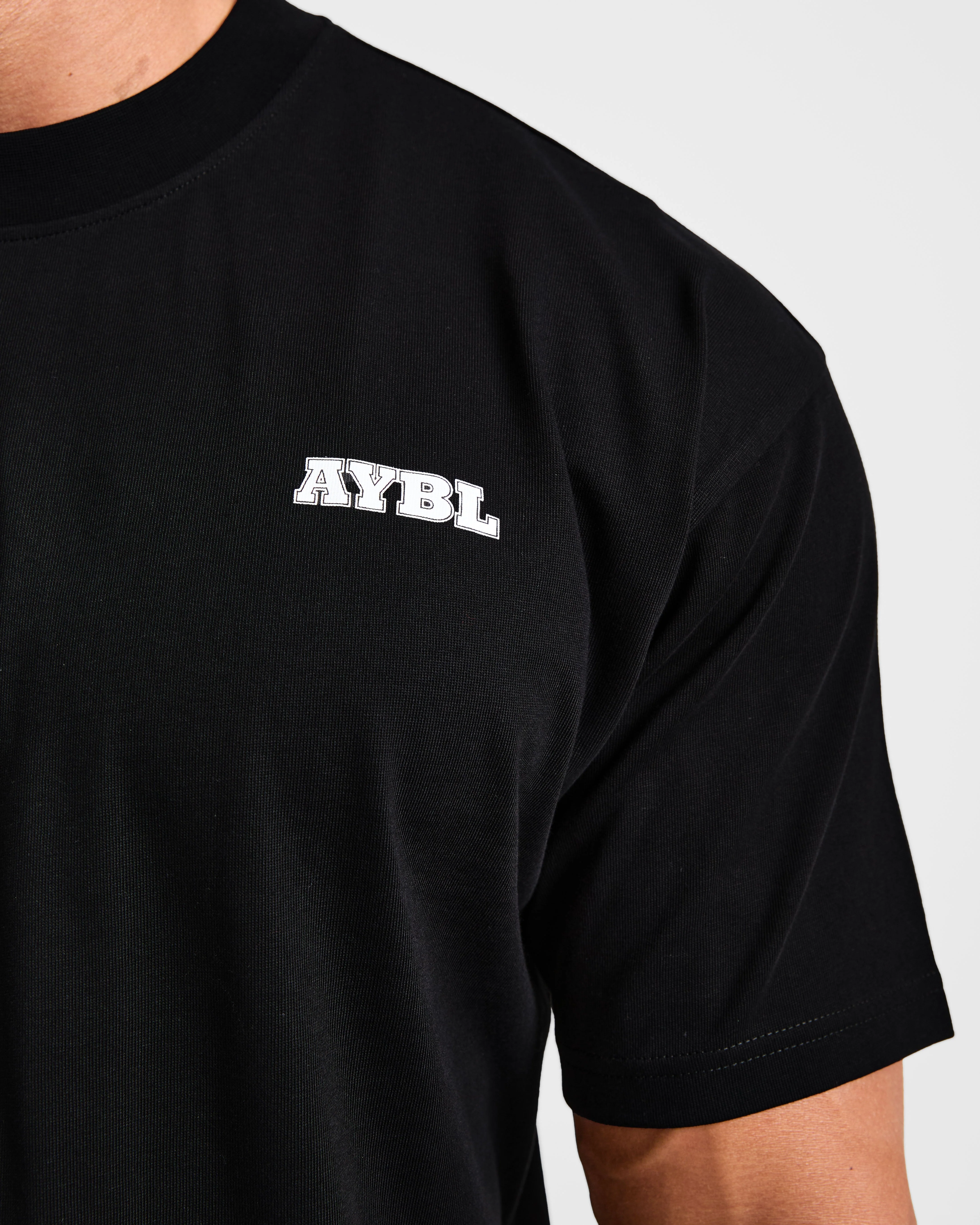 Global Oversized T Shirt - Black/Red - Image 6