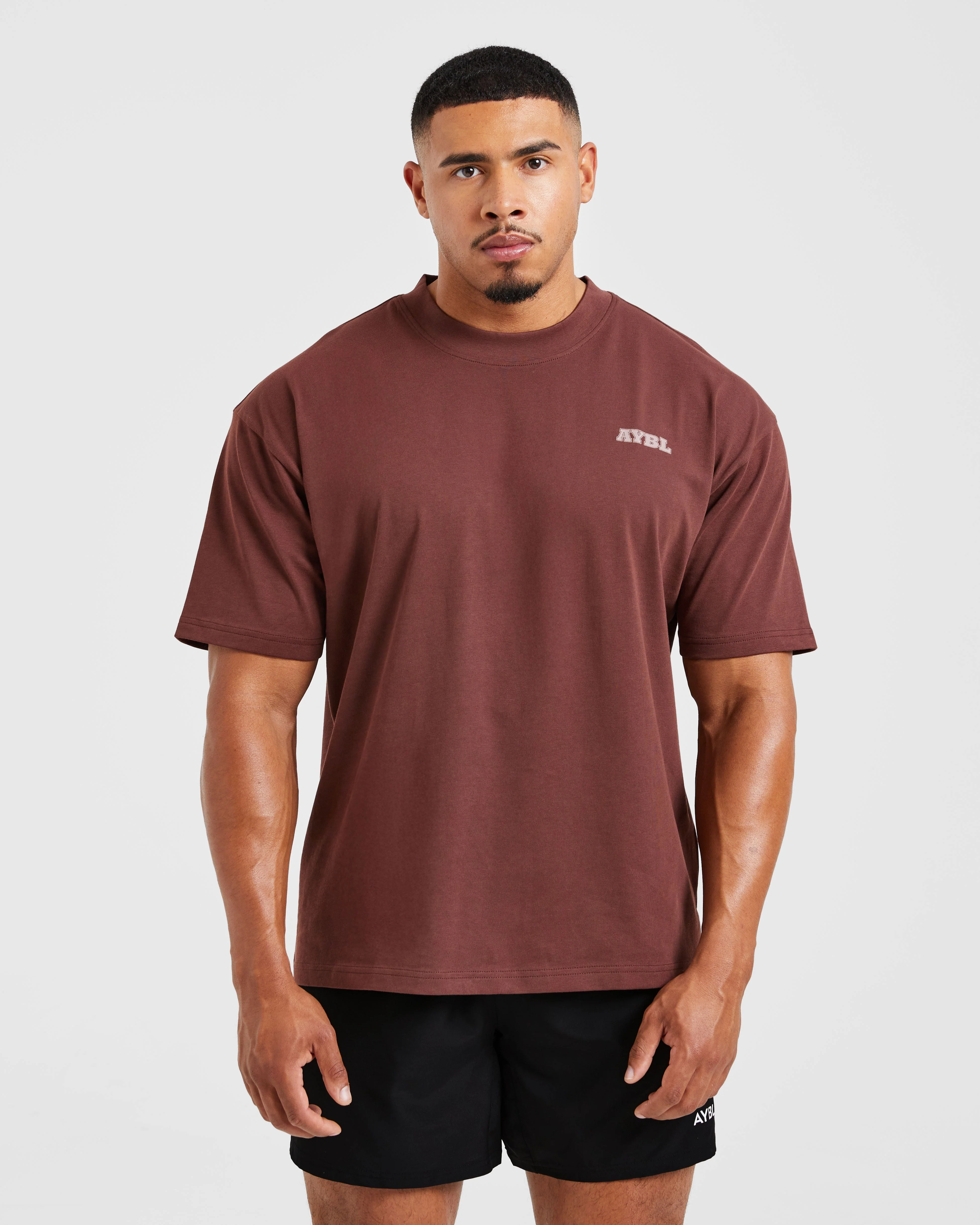 Global Oversized T Shirt - Burnt Red - Image 2