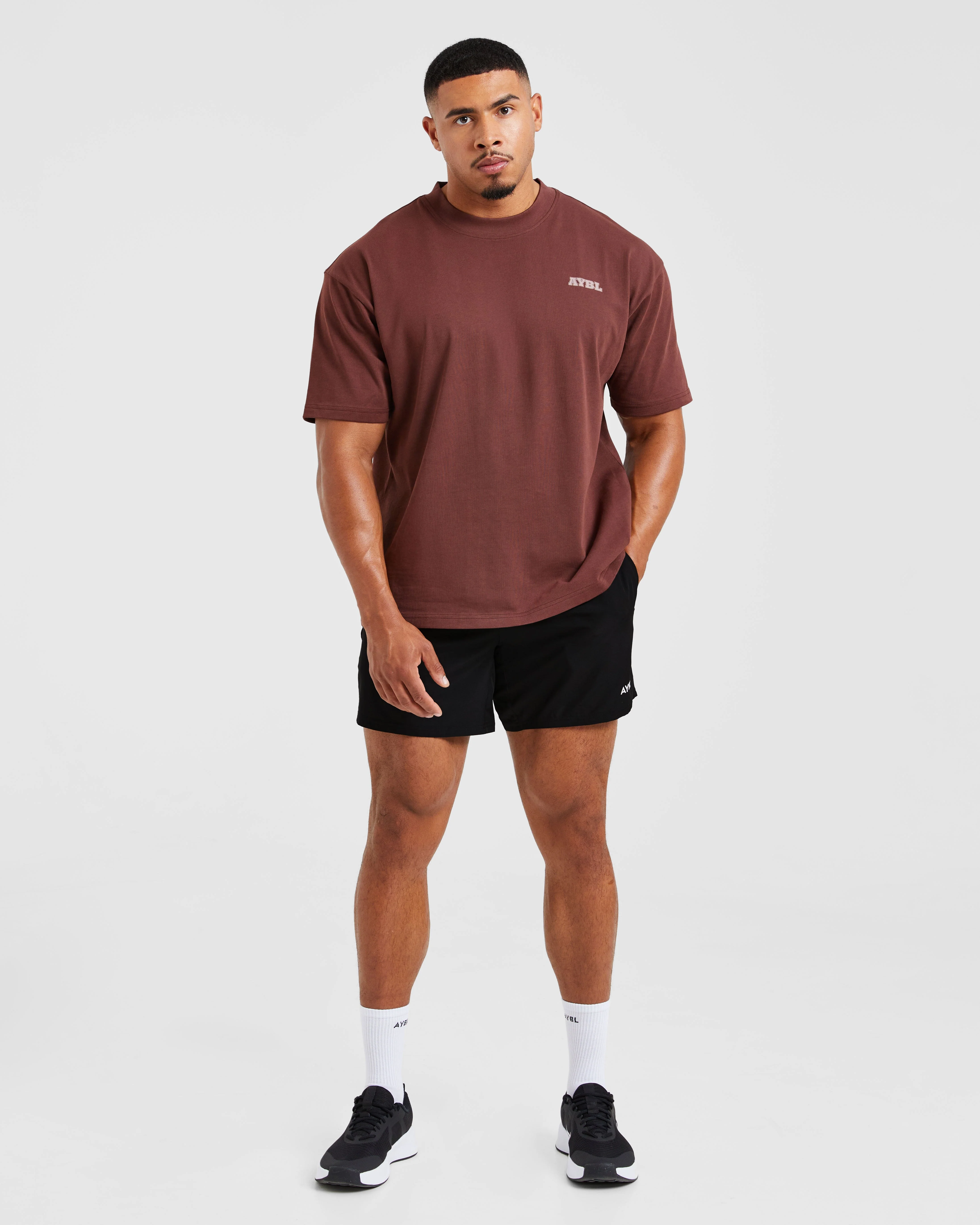 Global Oversized T Shirt - Burnt Red - Image 3