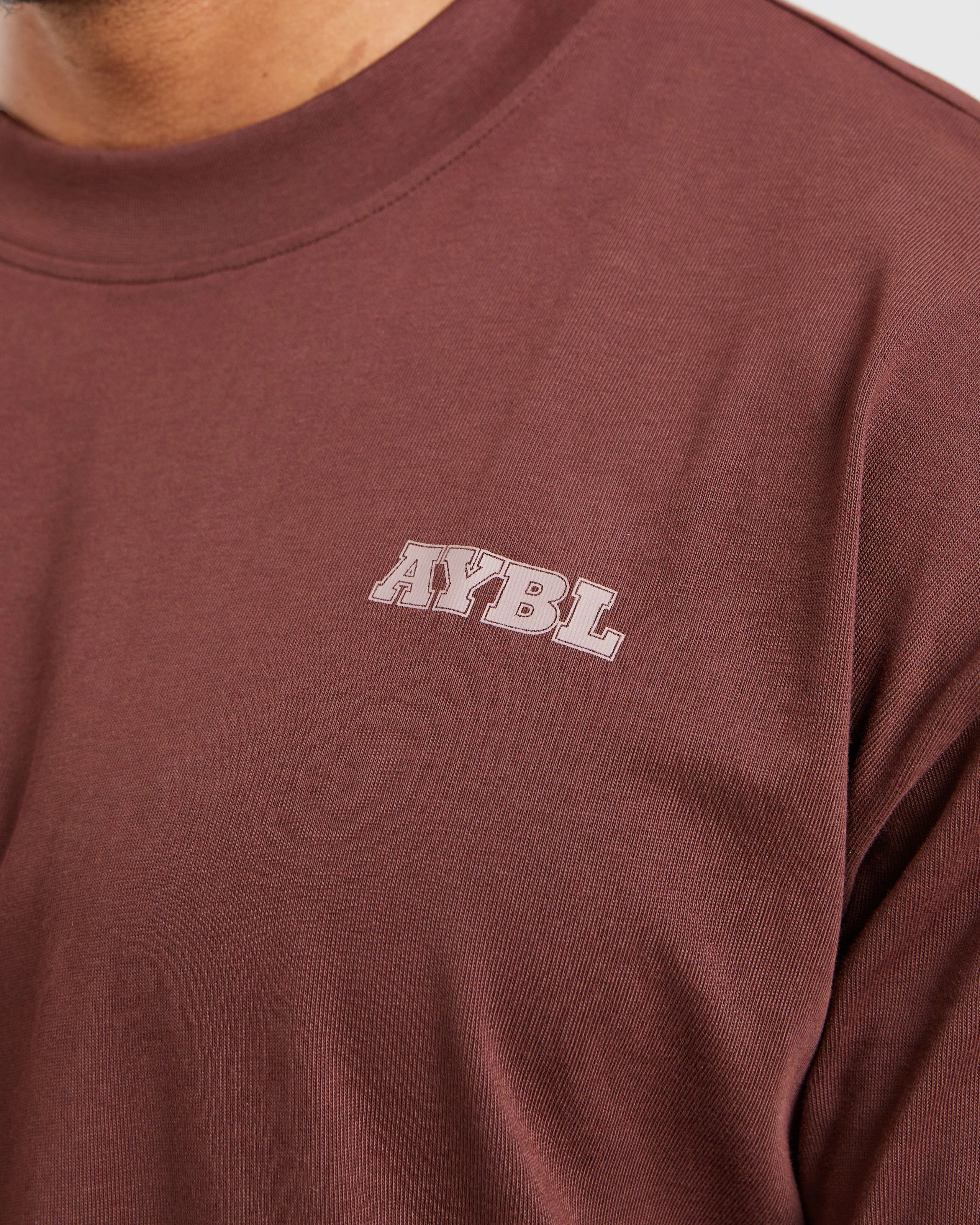 Global Oversized T Shirt - Burnt Red - Image 6
